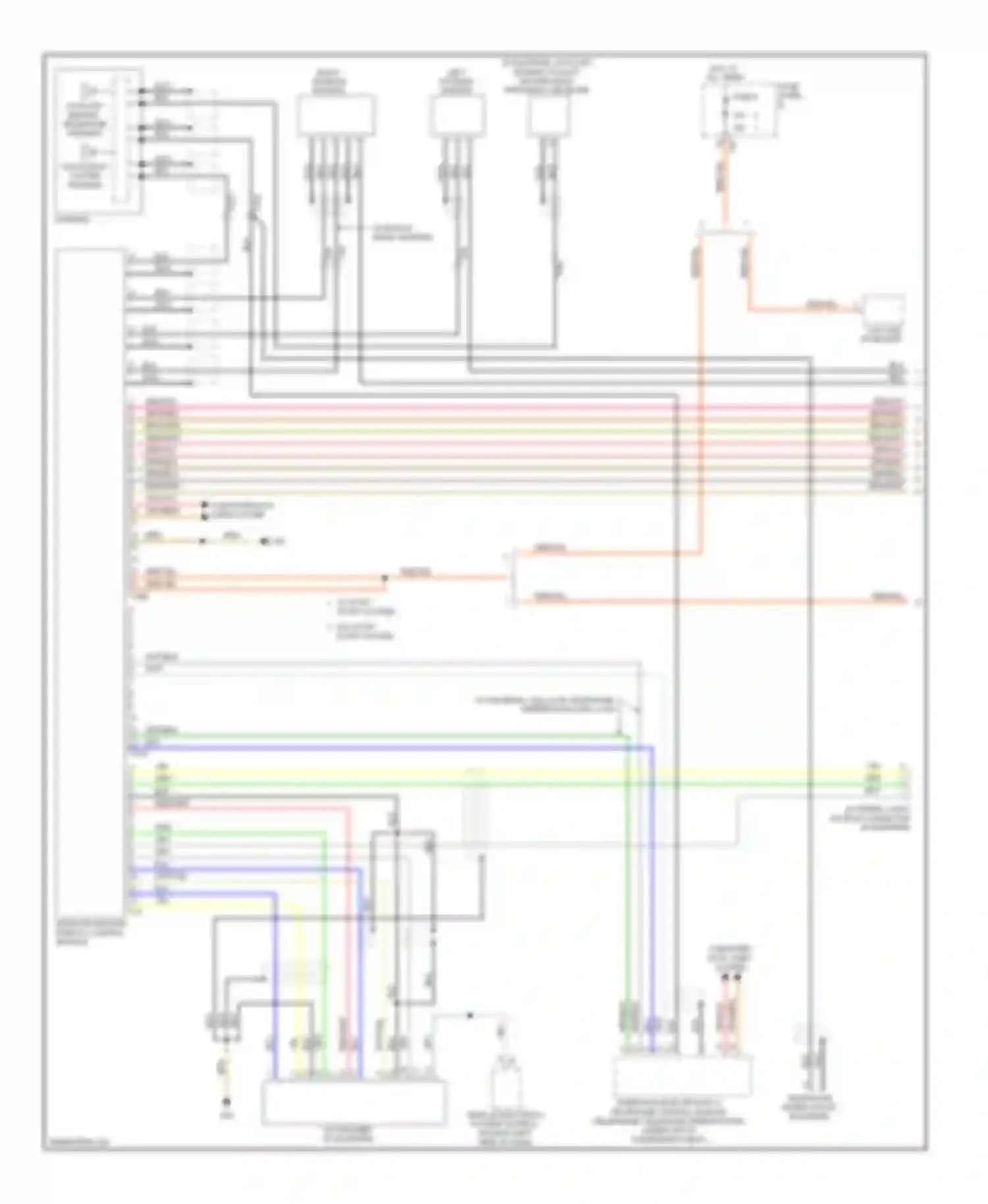 Golf Volkswagen Mk6 (2008-2012): Navigation circuit, without amplifier (1 of 2)