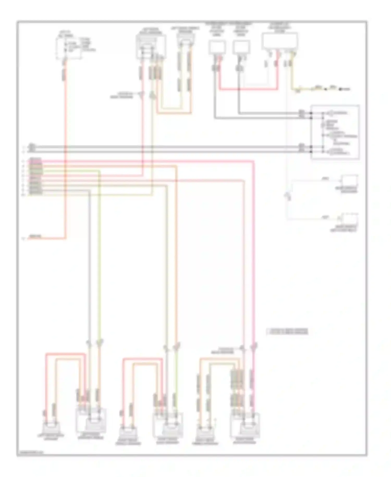 Golf Volkswagen Mk6 (2008-2012): Navigation circuit, without amplifier (2 of 2)