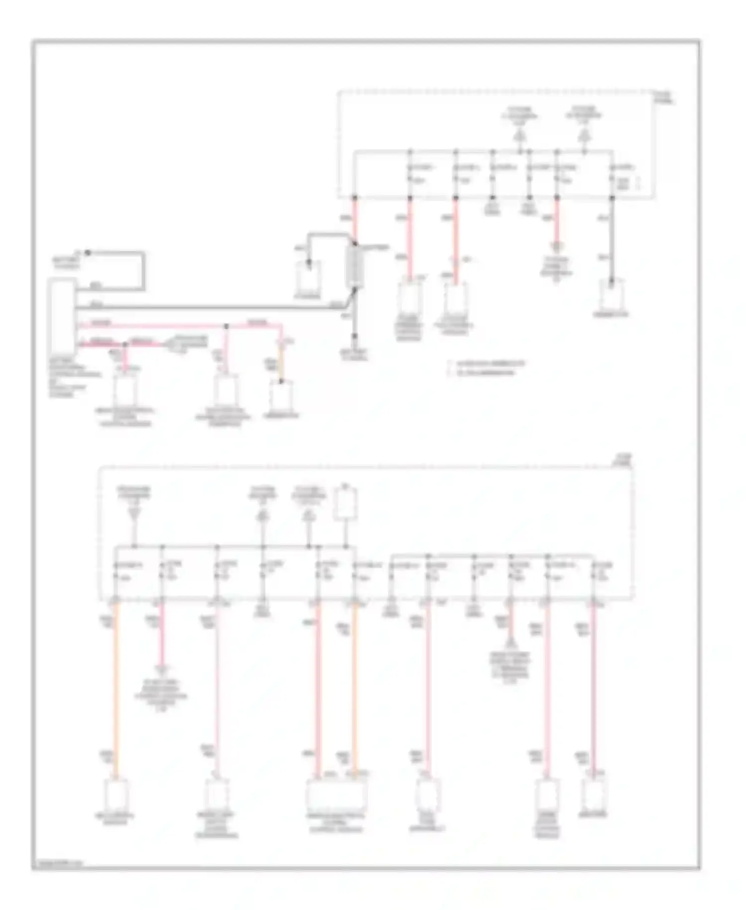 Golf Volkswagen Mk6 (2008-2012): Power distribution circuit, early production (1 of 6)