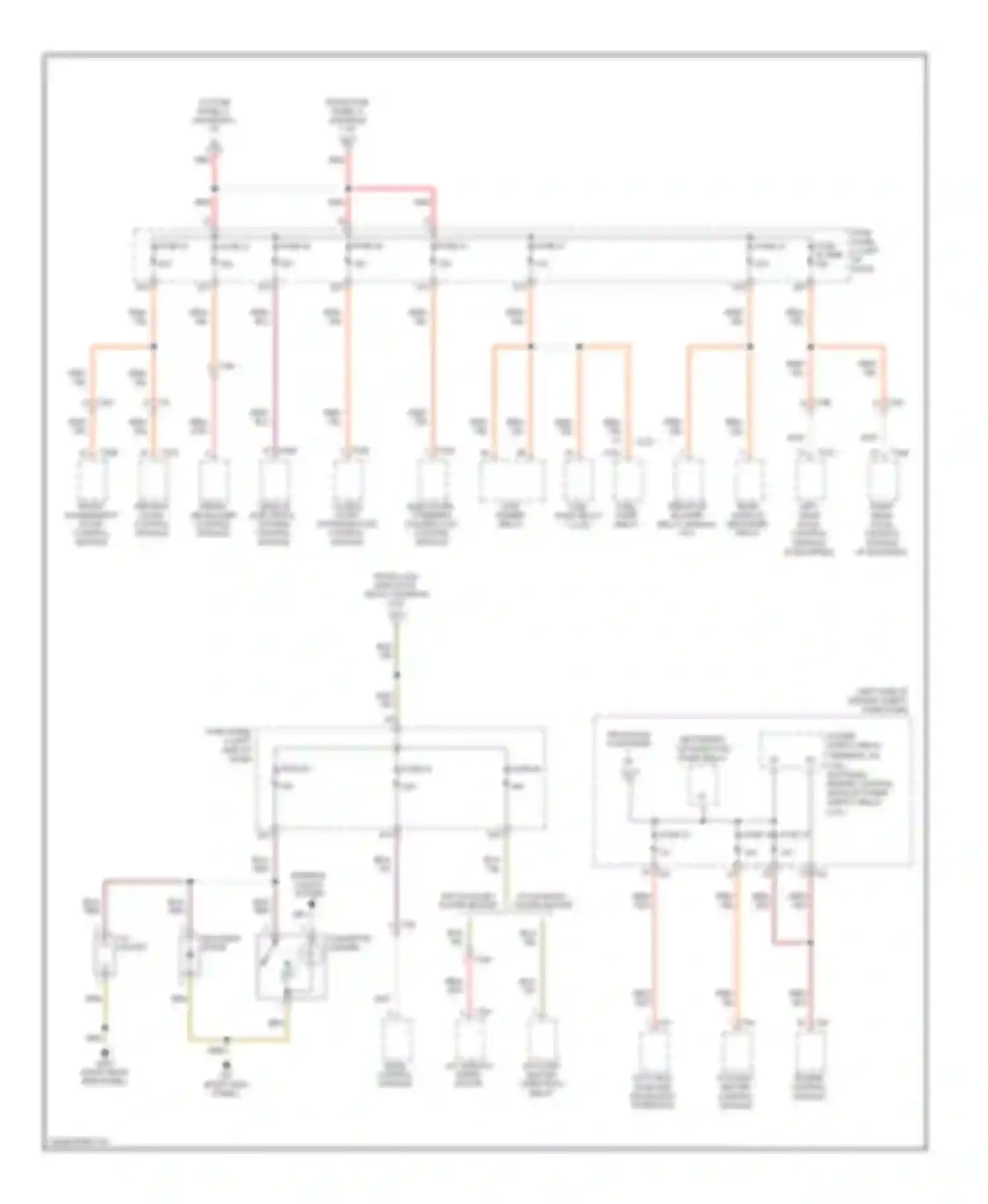 Golf Volkswagen Mk6 (2008-2012): Power distribution circuit, early production (4 of 6)