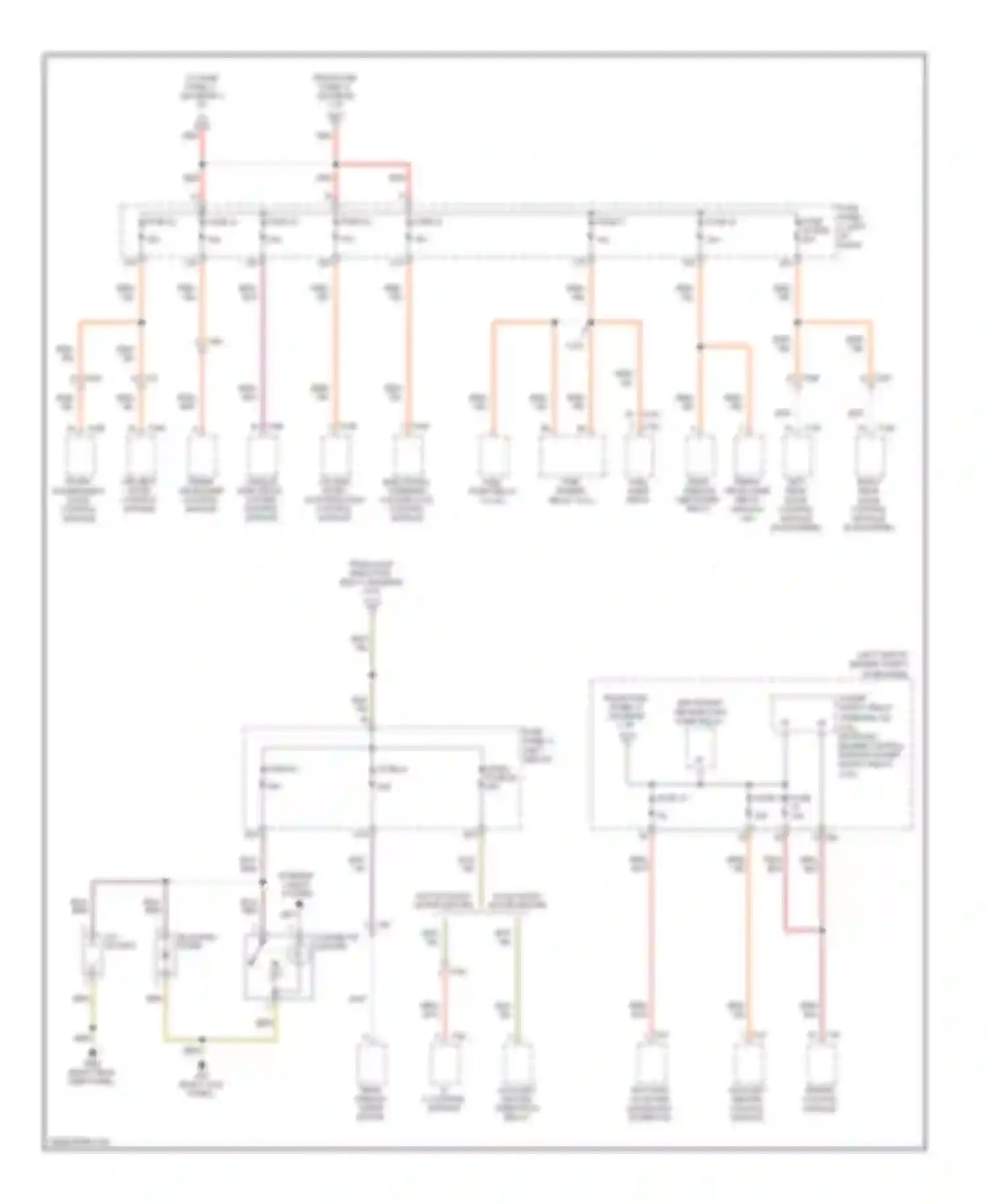 Golf Volkswagen Mk6 (2008-2012): Power distribution circuit, late production (4 of 6)