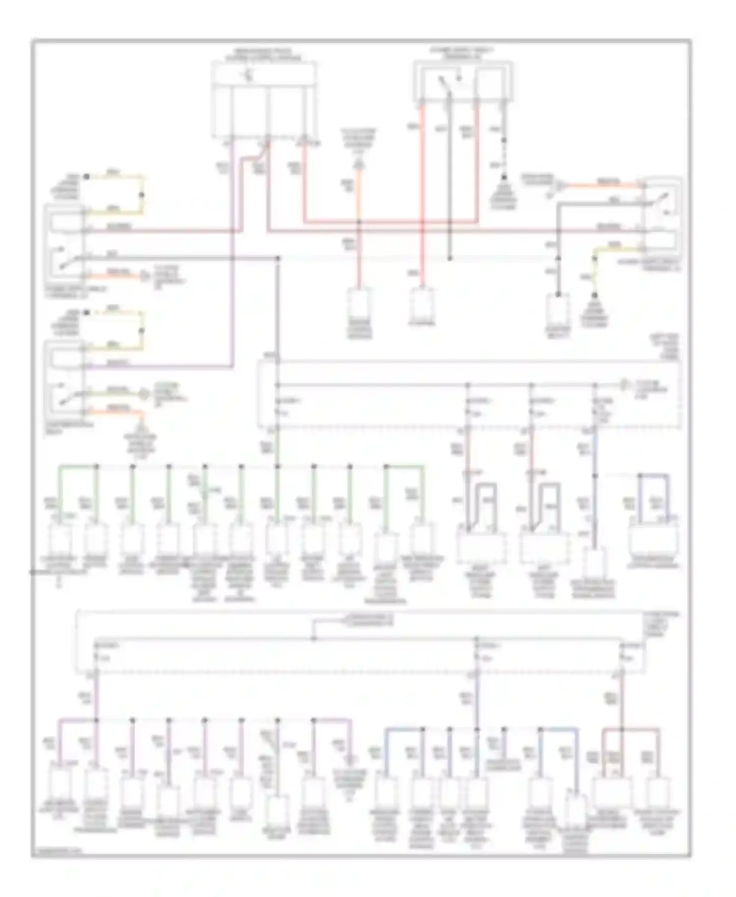 Golf Volkswagen Mk6 (2008-2012): Power distribution circuit, late production (6 of 6)