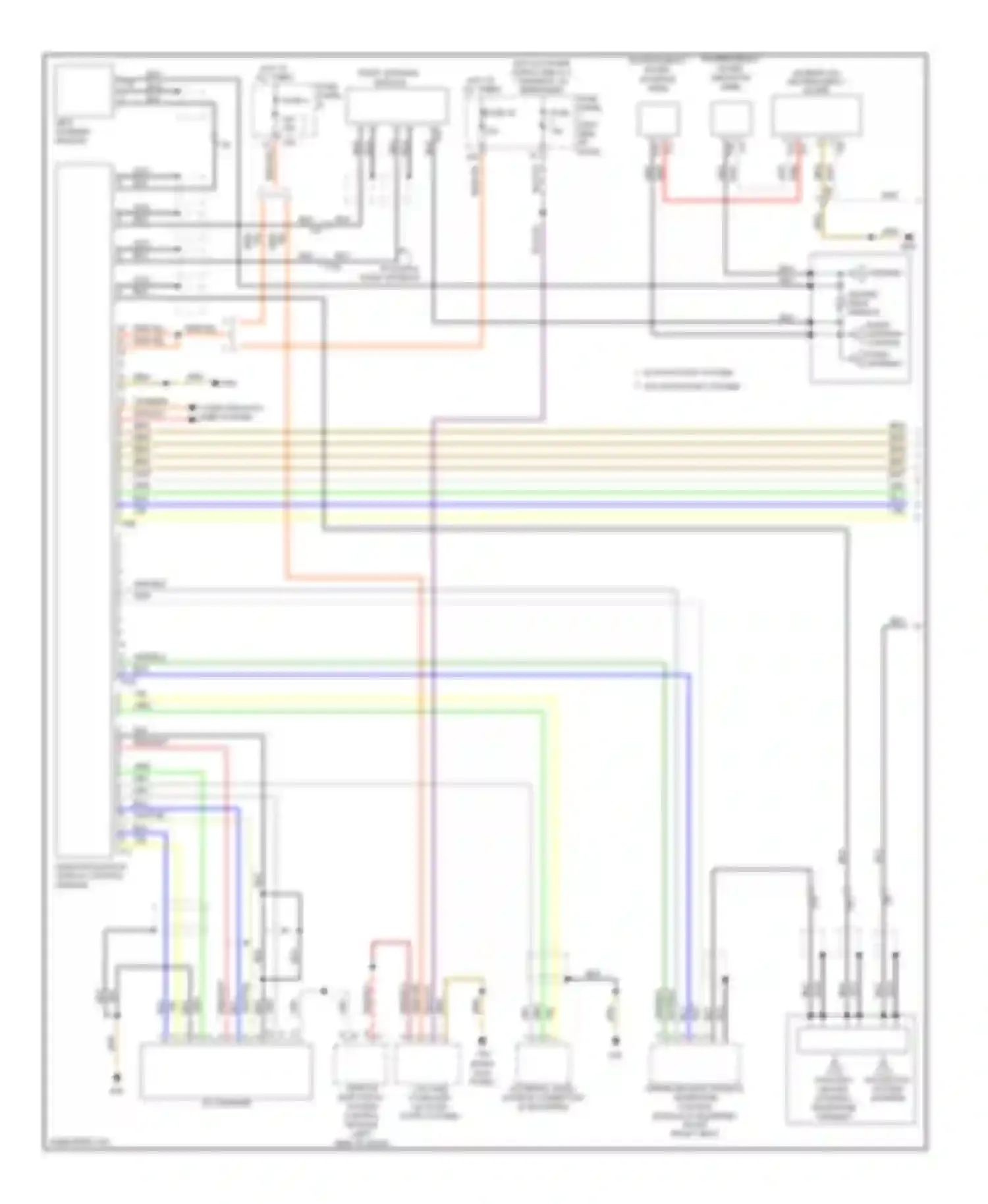 Golf Volkswagen Mk6 (2008-2012): Radio circuit, with navigation, with amplifier (1 of 2)