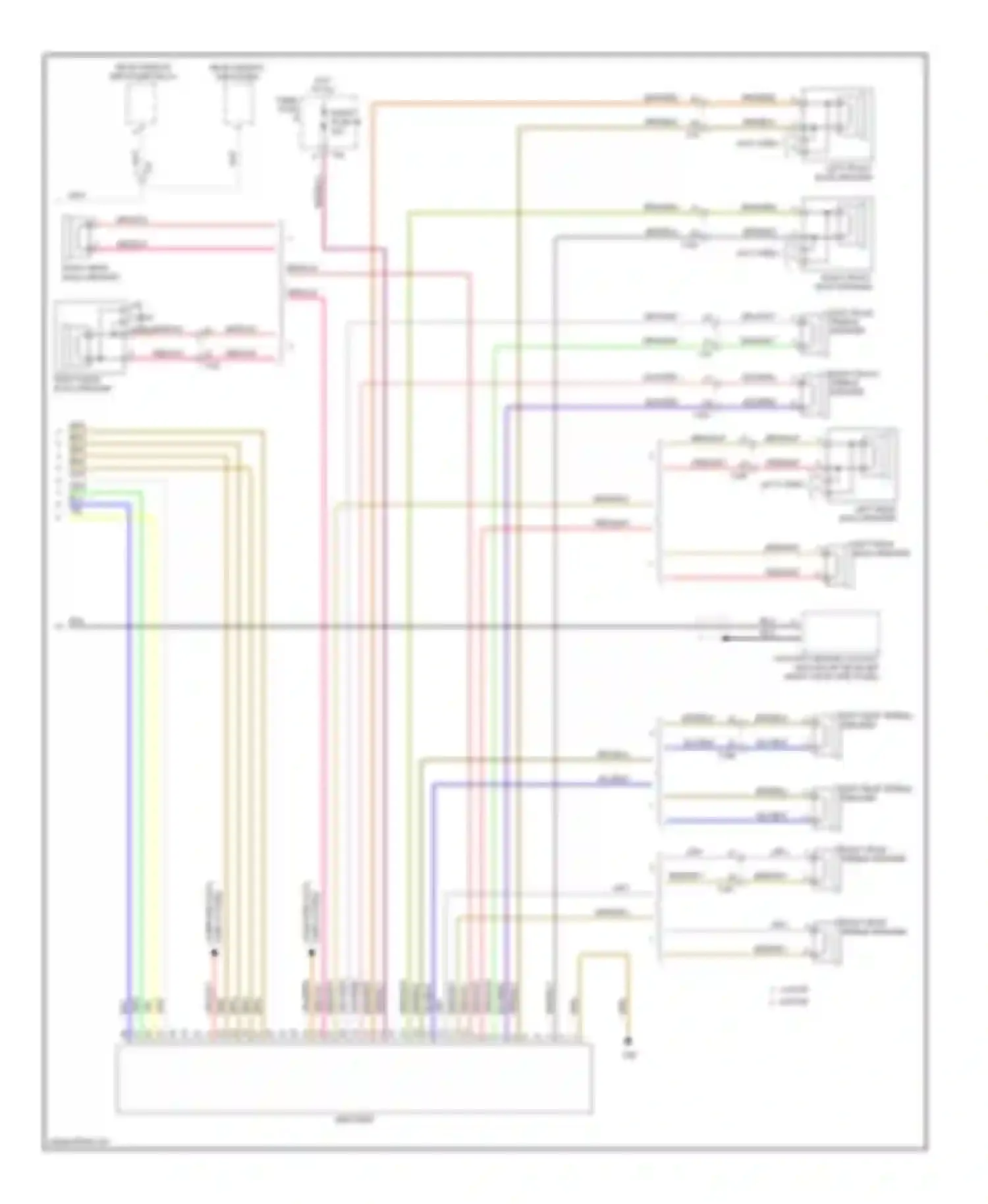 Golf Volkswagen Mk6 (2008-2012): Radio circuit, with navigation, with amplifier (2 of 2)