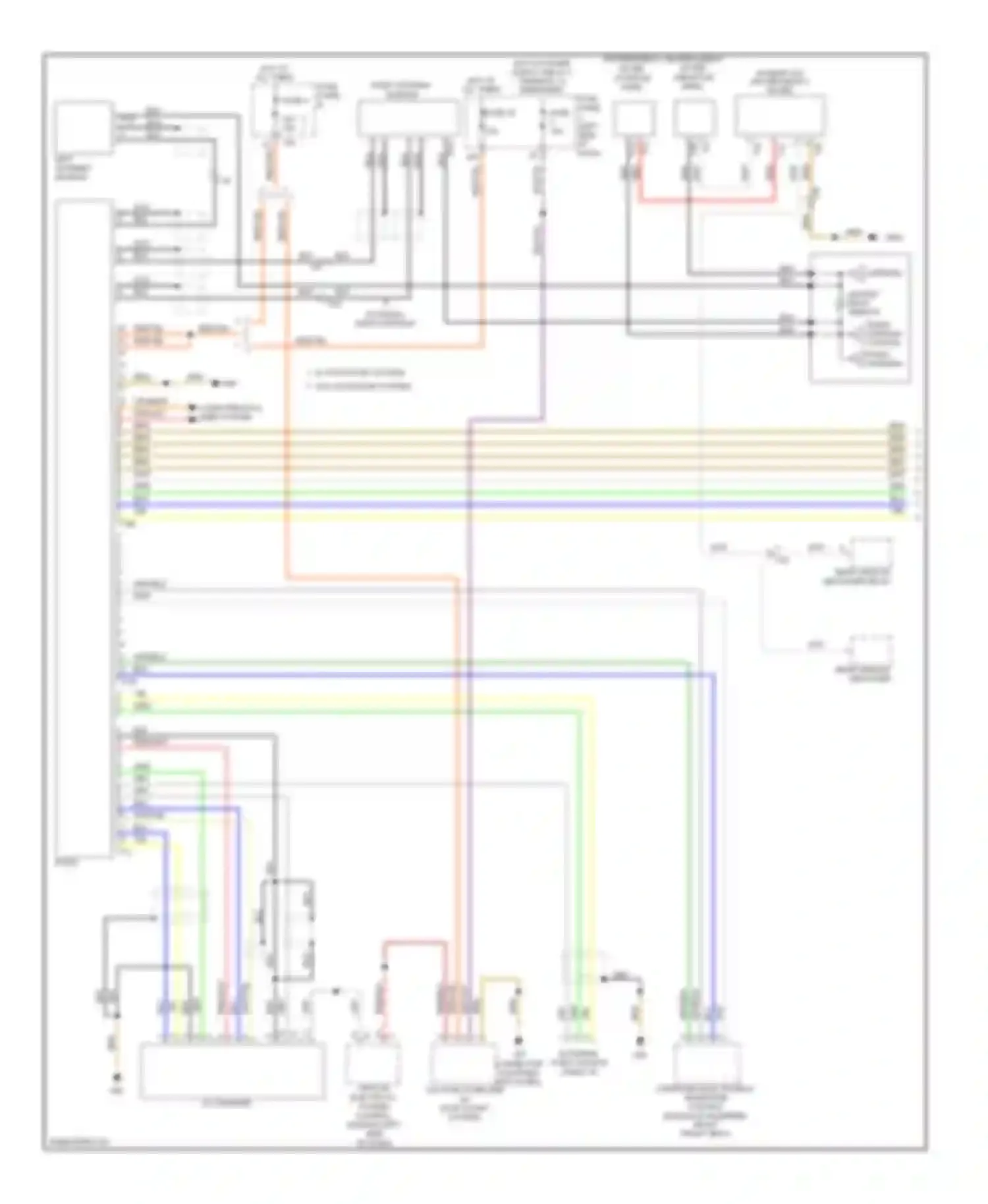 Golf Volkswagen Mk6 (2008-2012): Radio circuit, without navigation, with amplifier (1 of 2)