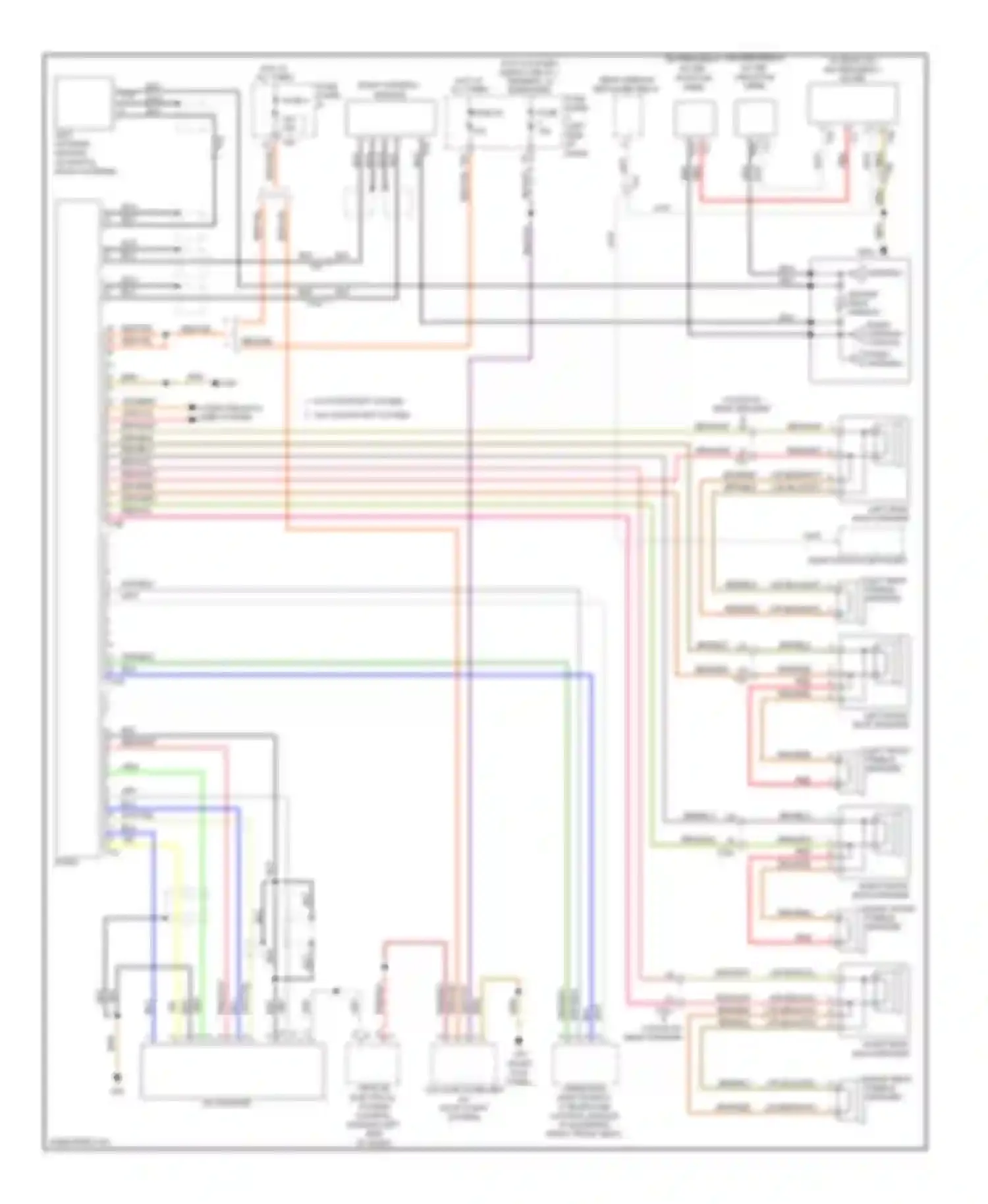 Golf Volkswagen Mk6 (2008-2012): Radio circuit, without navigation, without amplifier