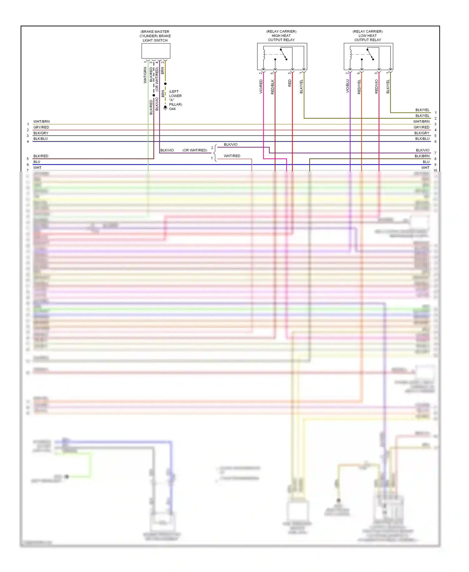 Volkswagen Golf Mk6 (2008-2012) abs control module (right rear engine compt) wiring diagram  (4 of 4)
