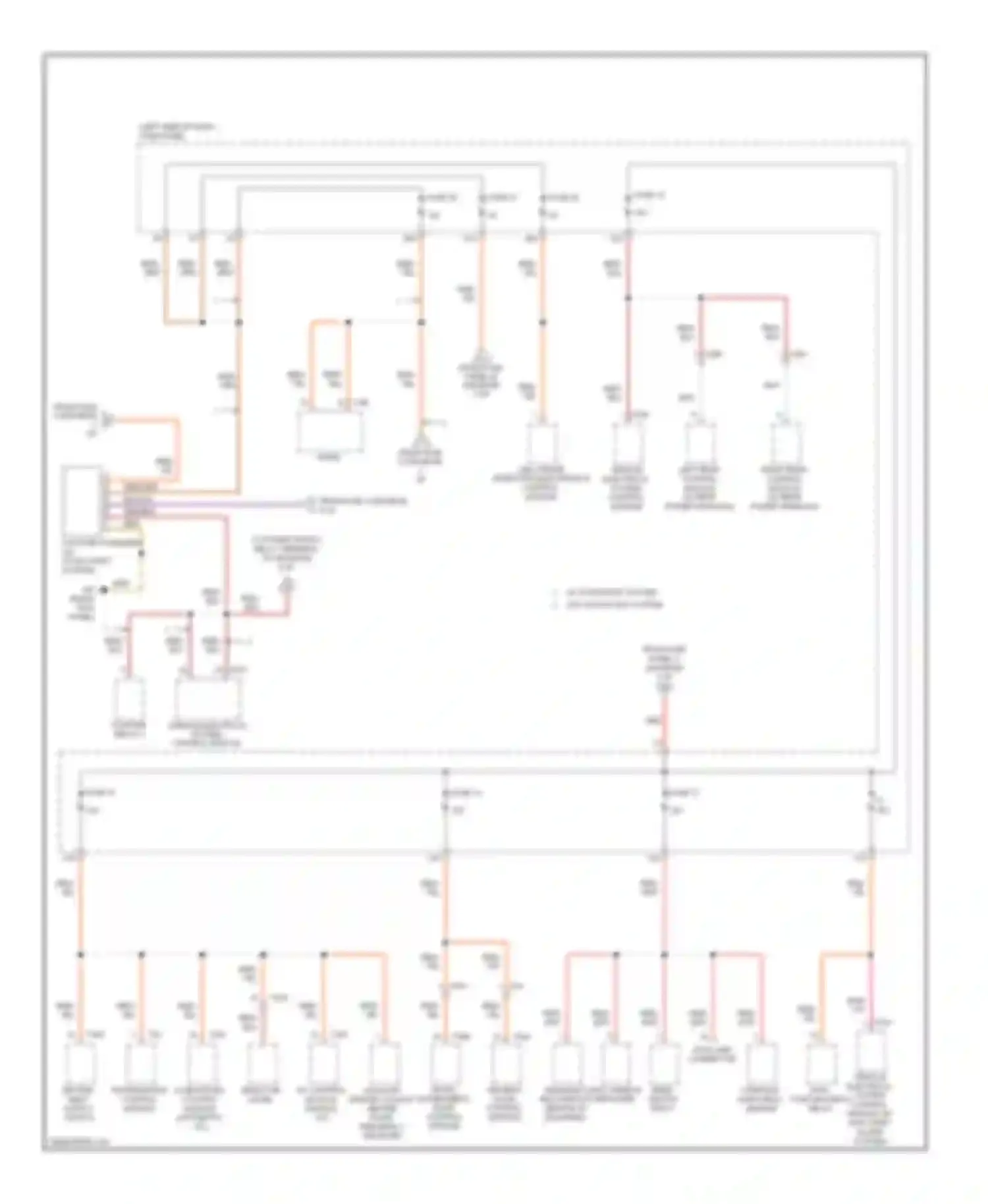 Wiring diagram auxiliary engine coolant heater radio frequency receiver for Volkswagen Golf Mk6 (2008-2012) (2 of 3)
