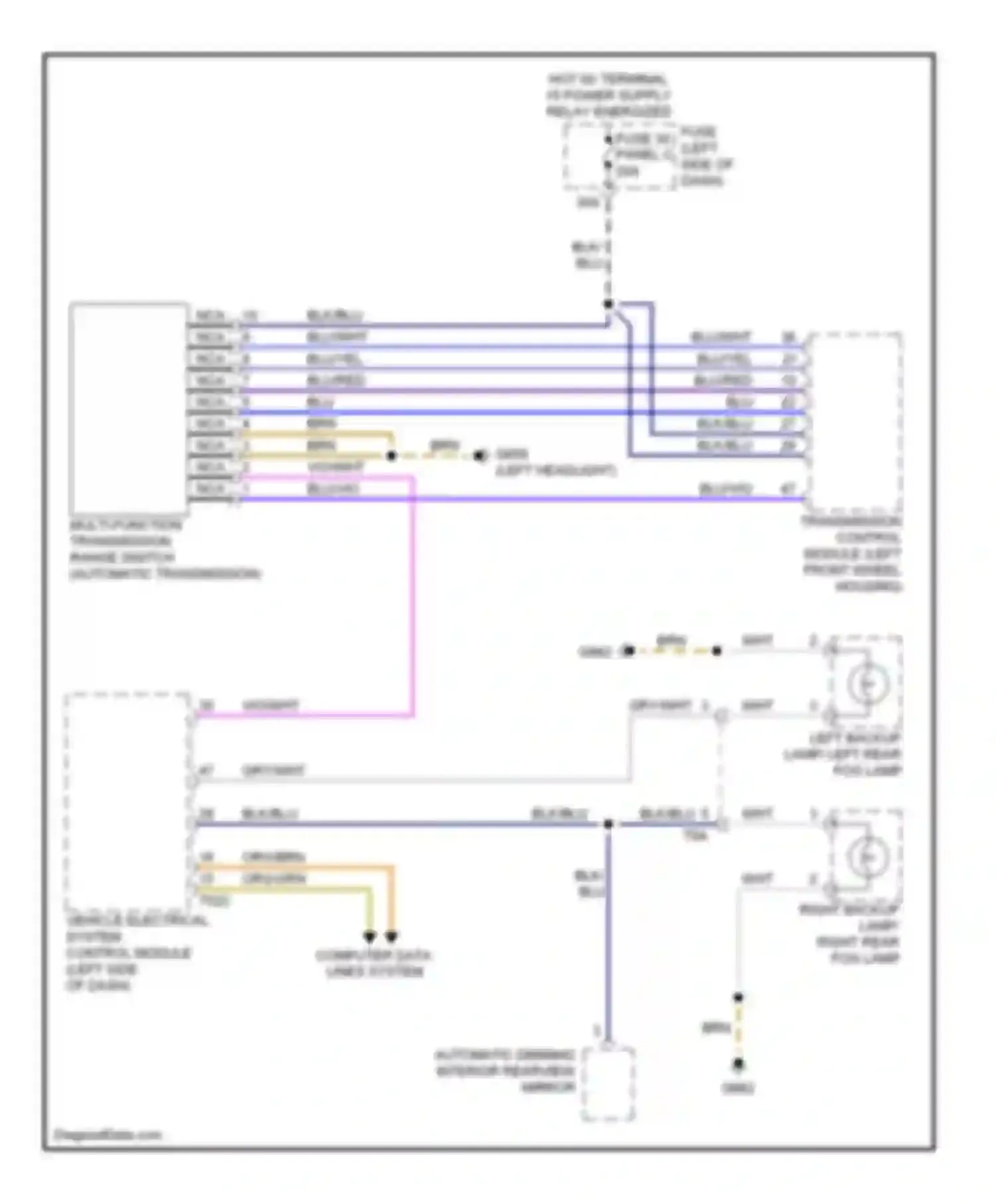 Wiring diagram computer data lines system for Volkswagen Golf Mk6 (2008-2012) (31 of 94)