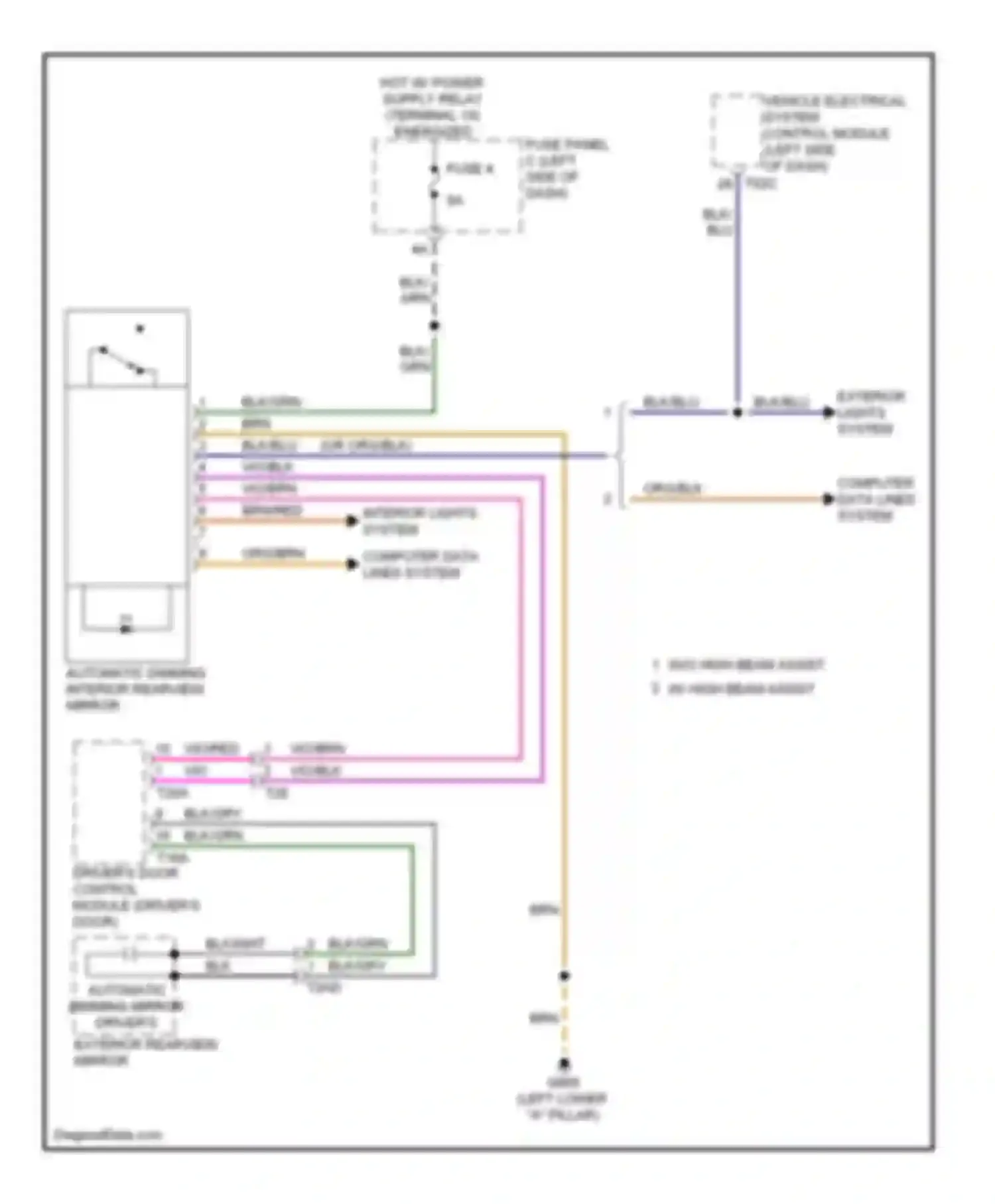 Wiring diagram computer data lines system for Volkswagen Golf Mk6 (2008-2012) (51 of 94)