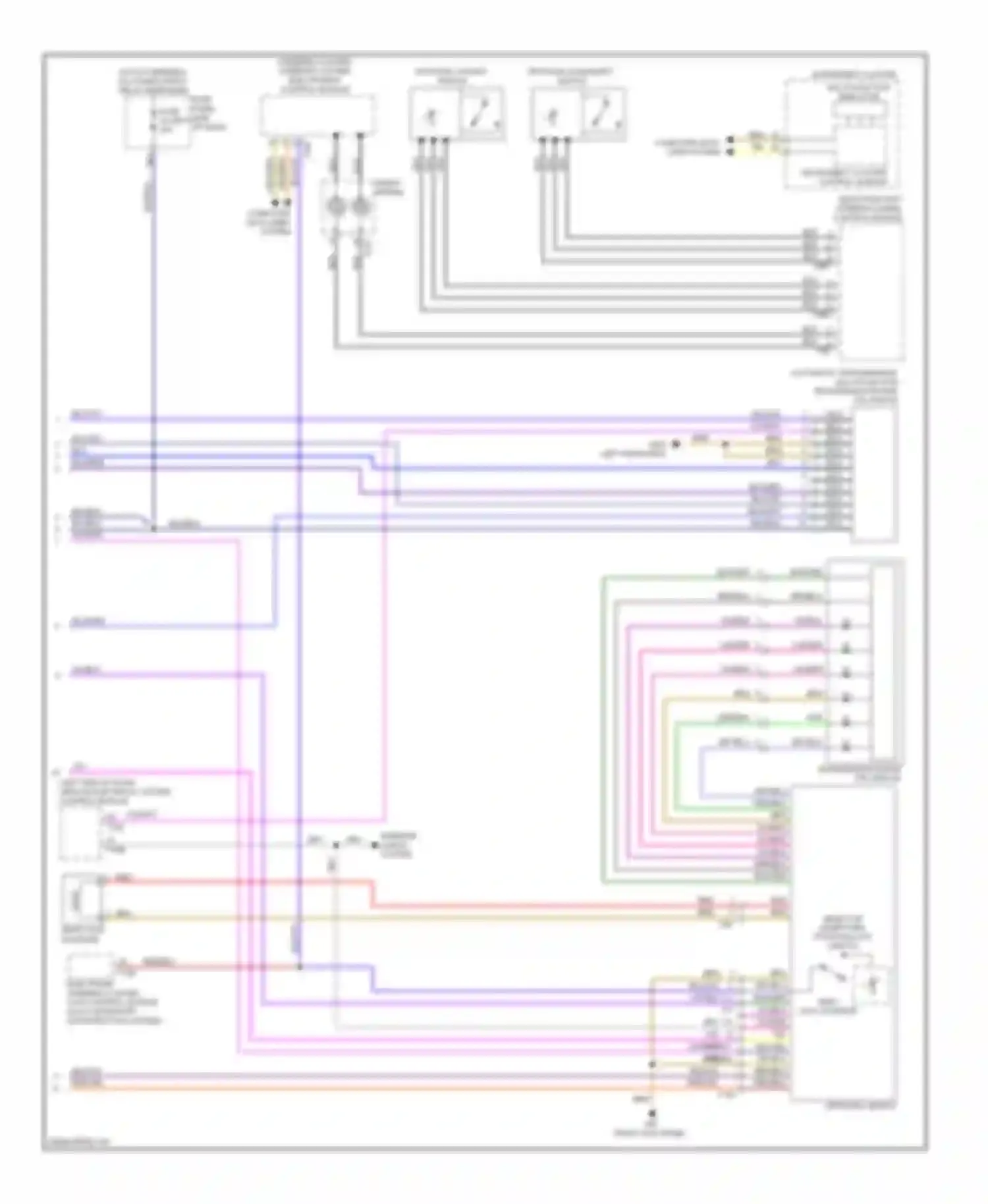 Wiring diagram control module for Volkswagen Golf Mk6 (2008-2012) (1 of 2)
