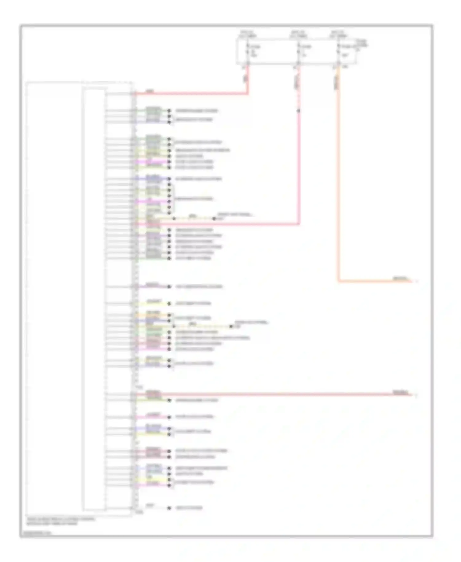 Wiring diagram door locks system power distribution system for Volkswagen Golf Mk6 (2008-2012) (1 of 1)