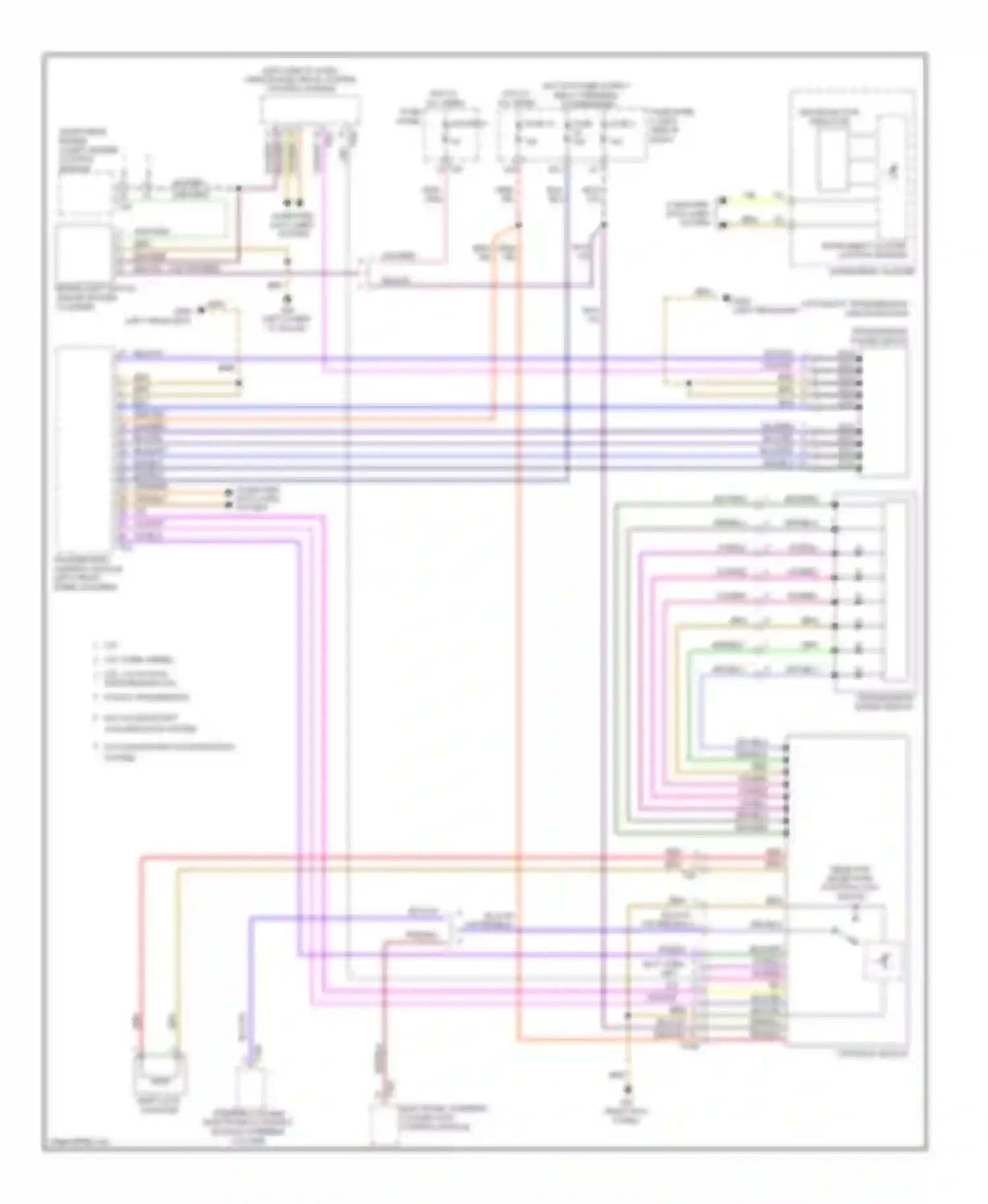 Wiring diagram electronic steering column lock control module for Volkswagen Golf Mk6 (2008-2012) (6 of 6)