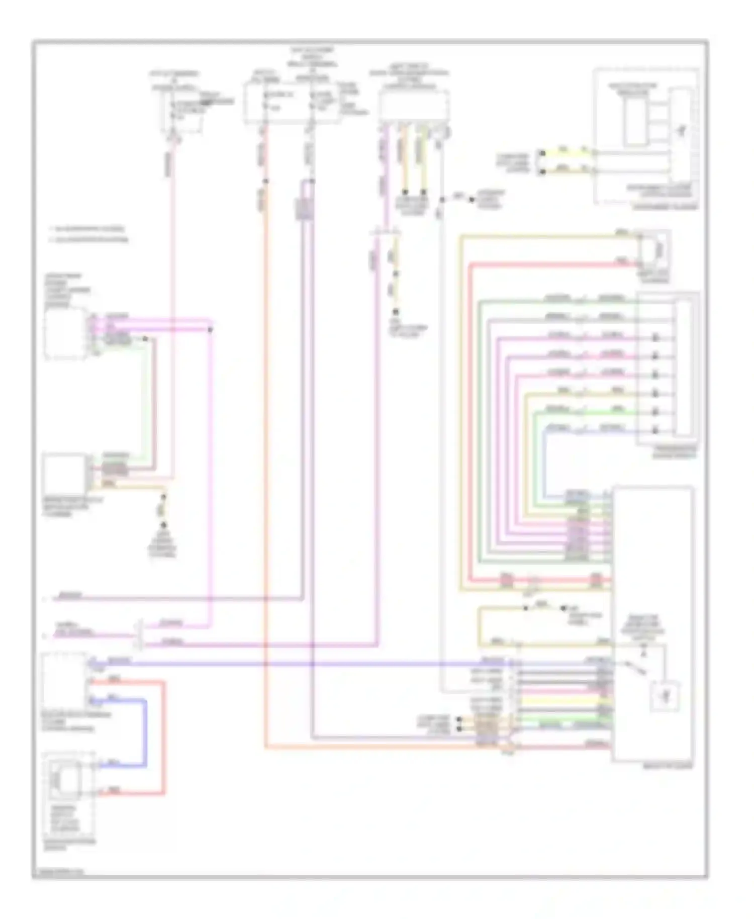 Wiring diagram electronics steering column control module for Volkswagen Golf Mk6 (2008-2012) (1 of 2)