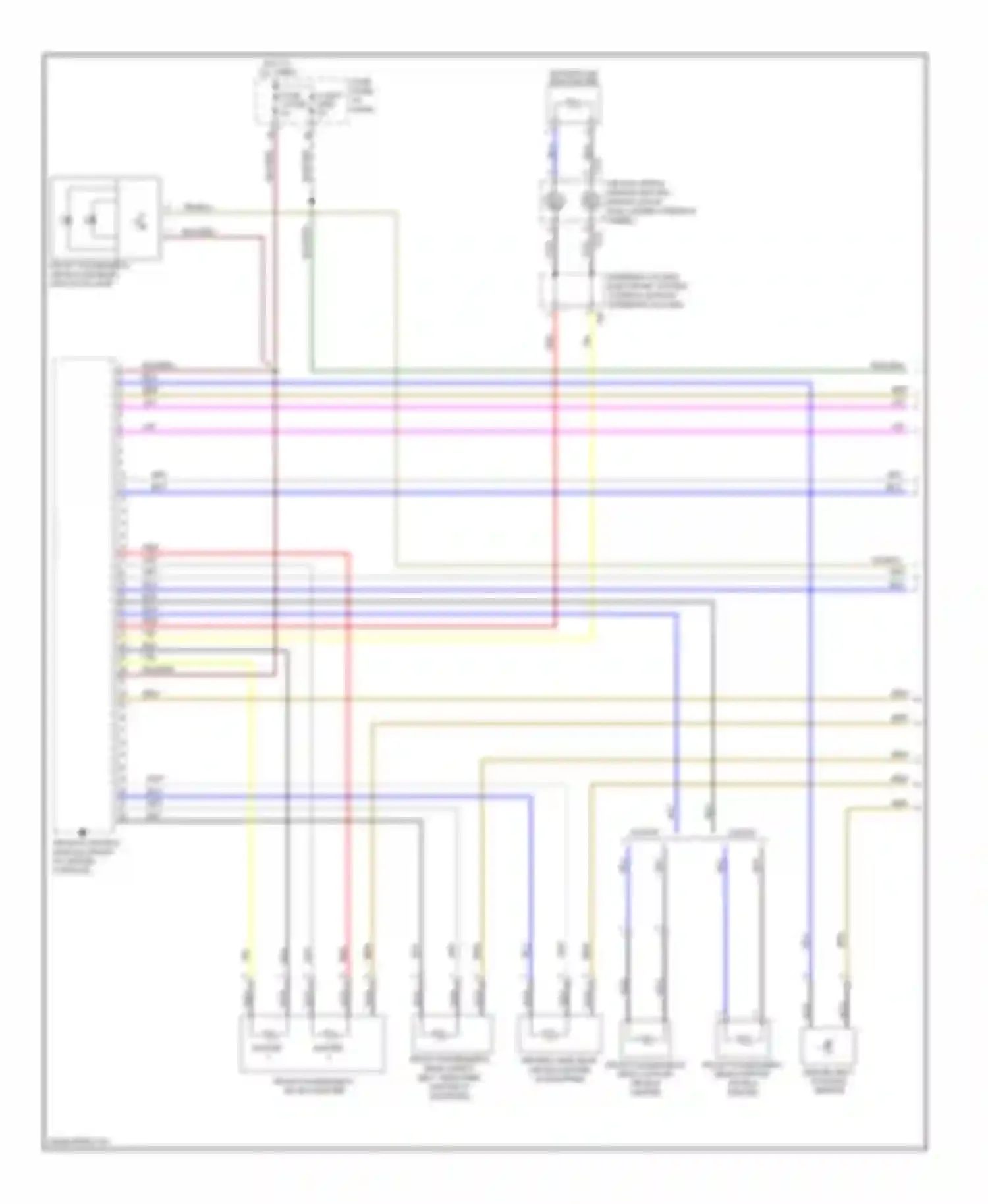 Wiring diagram fuse panel c for Volkswagen Golf Mk6 (2008-2012) (8 of 13)