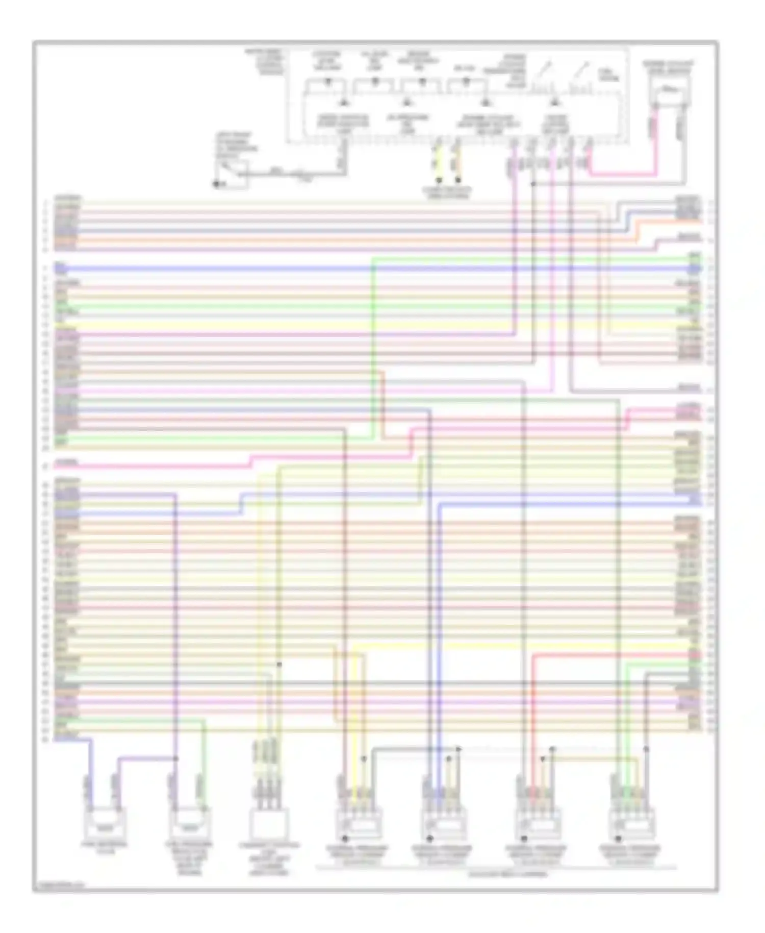 Wiring diagram internal pressure sensor cylinder 1, glow plug 1 for Volkswagen Golf Mk6 (2008-2012) (1 of 1)