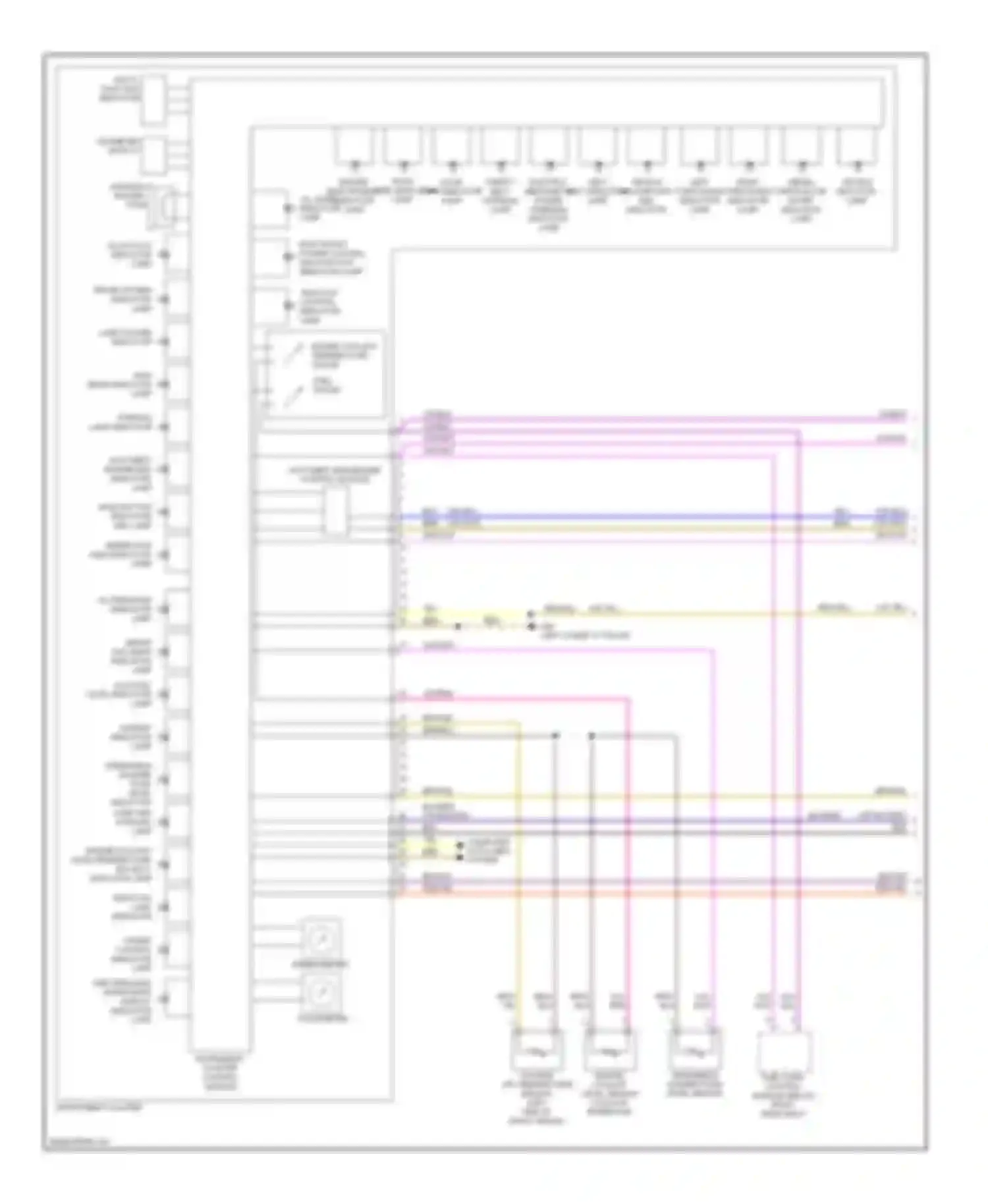 Wiring diagram lamp failure indicator for Volkswagen Golf Mk6 (2008-2012) (1 of 1)