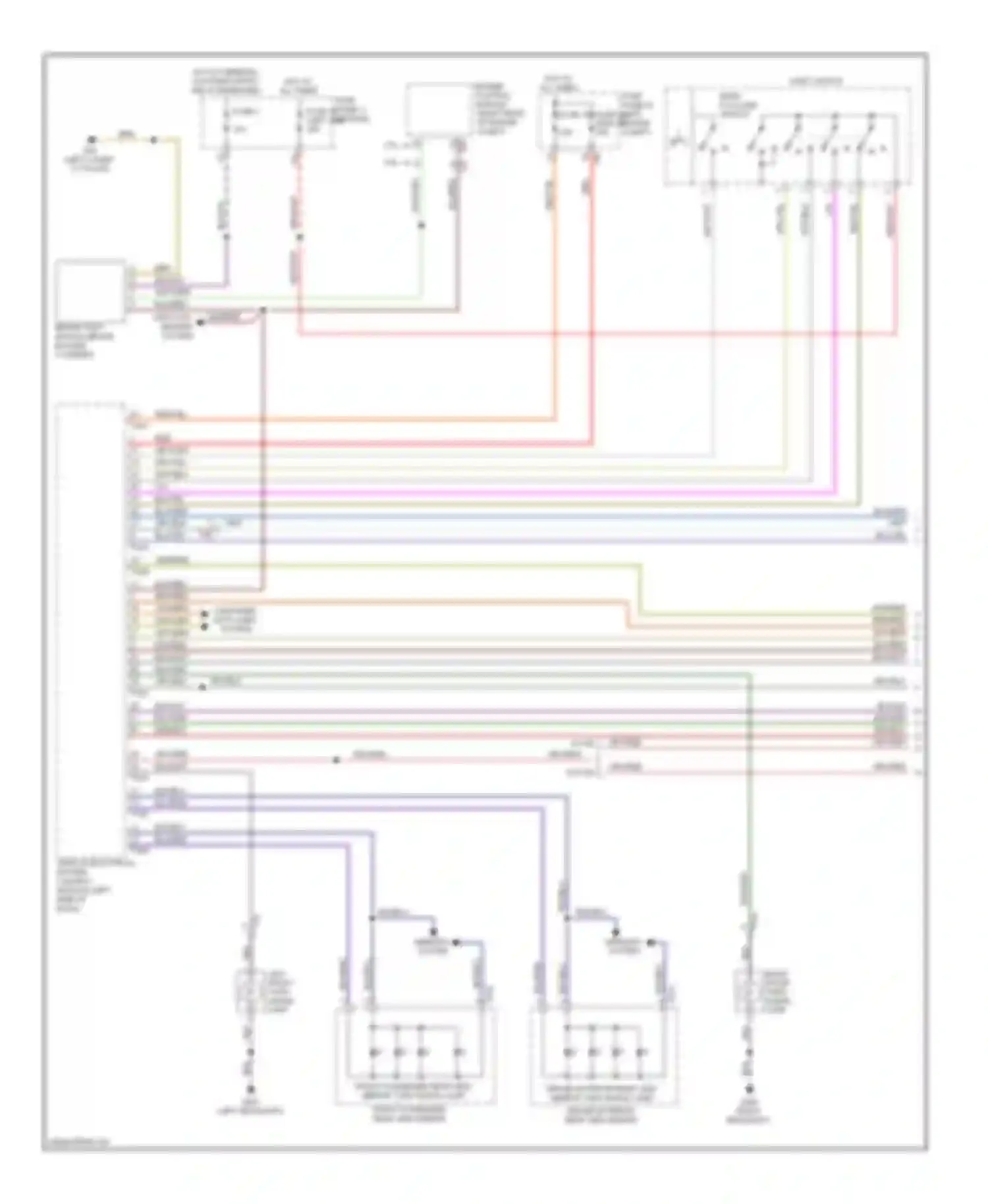 Wiring diagram light switch for Volkswagen Golf Mk6 (2008-2012) (2 of 8)