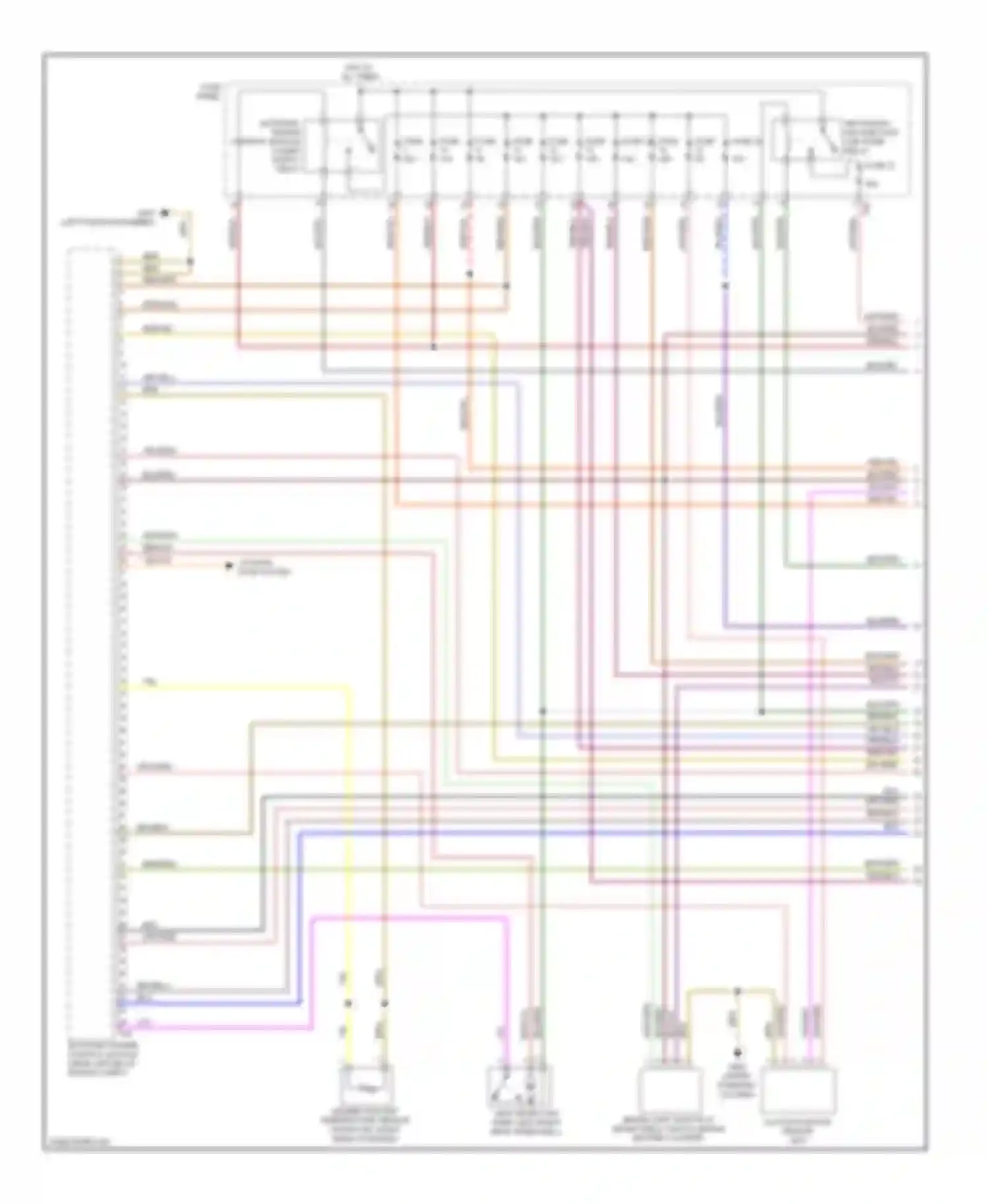 Wiring diagram motronic engine control module power supply relay for Volkswagen Golf Mk6 (2008-2012) (1 of 2)