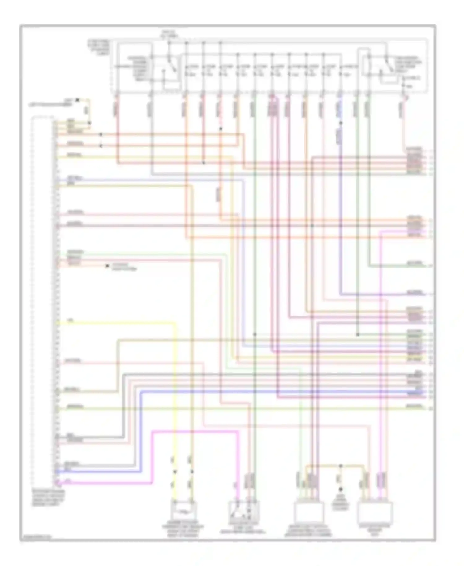 Wiring diagram motronic engine control module power supply relay for Volkswagen Golf Mk6 (2008-2012) (2 of 2)