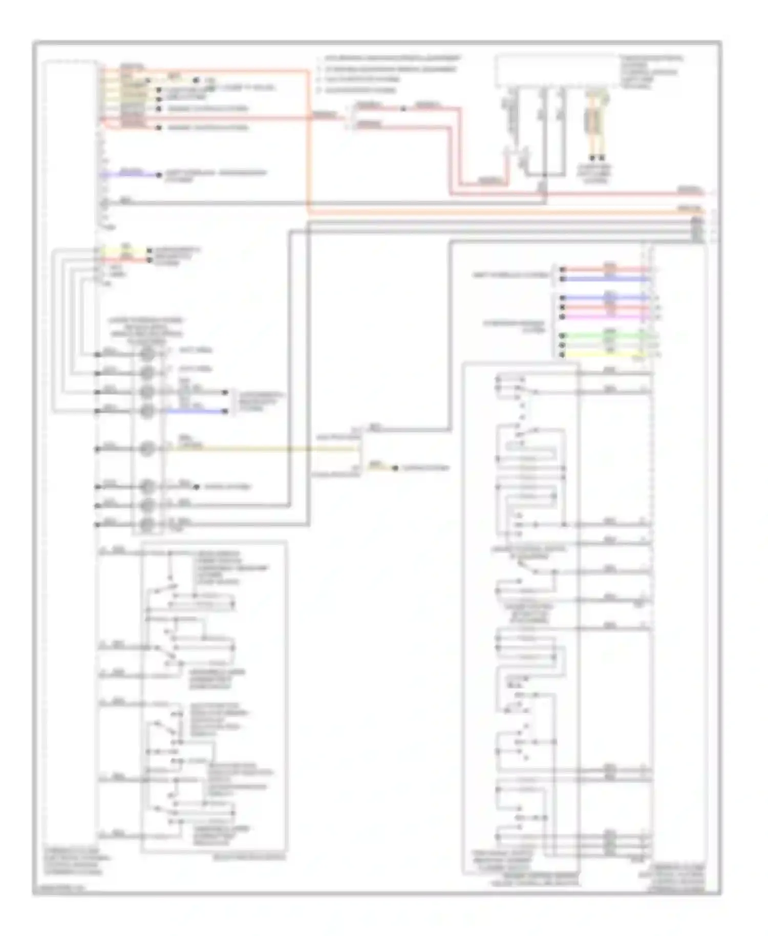Wiring diagram multi- function switch for Volkswagen Golf Mk6 (2008-2012) (1 of 3)