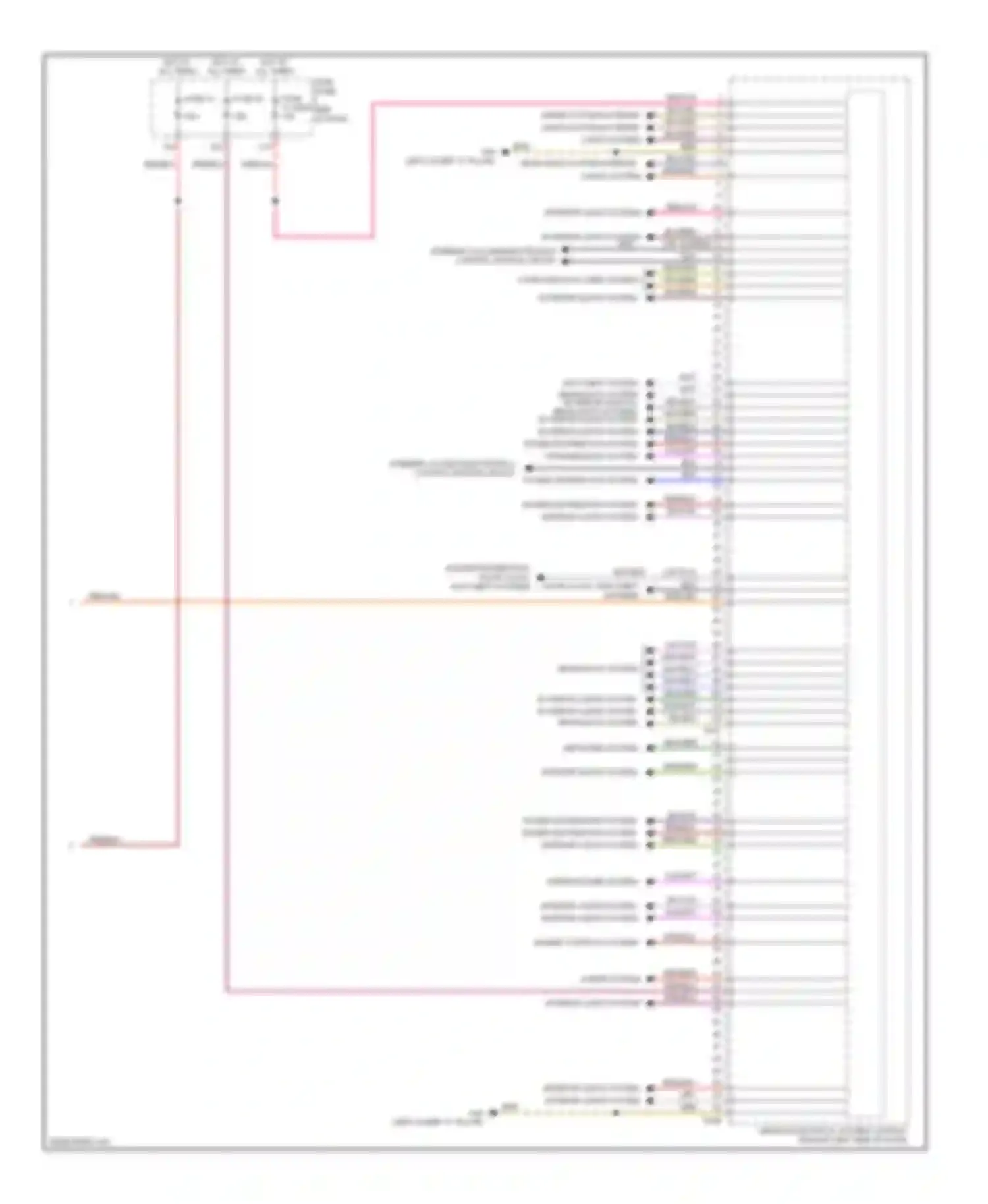 Wiring diagram power distribution system for Volkswagen Golf Mk6 (2008-2012) (2 of 2)