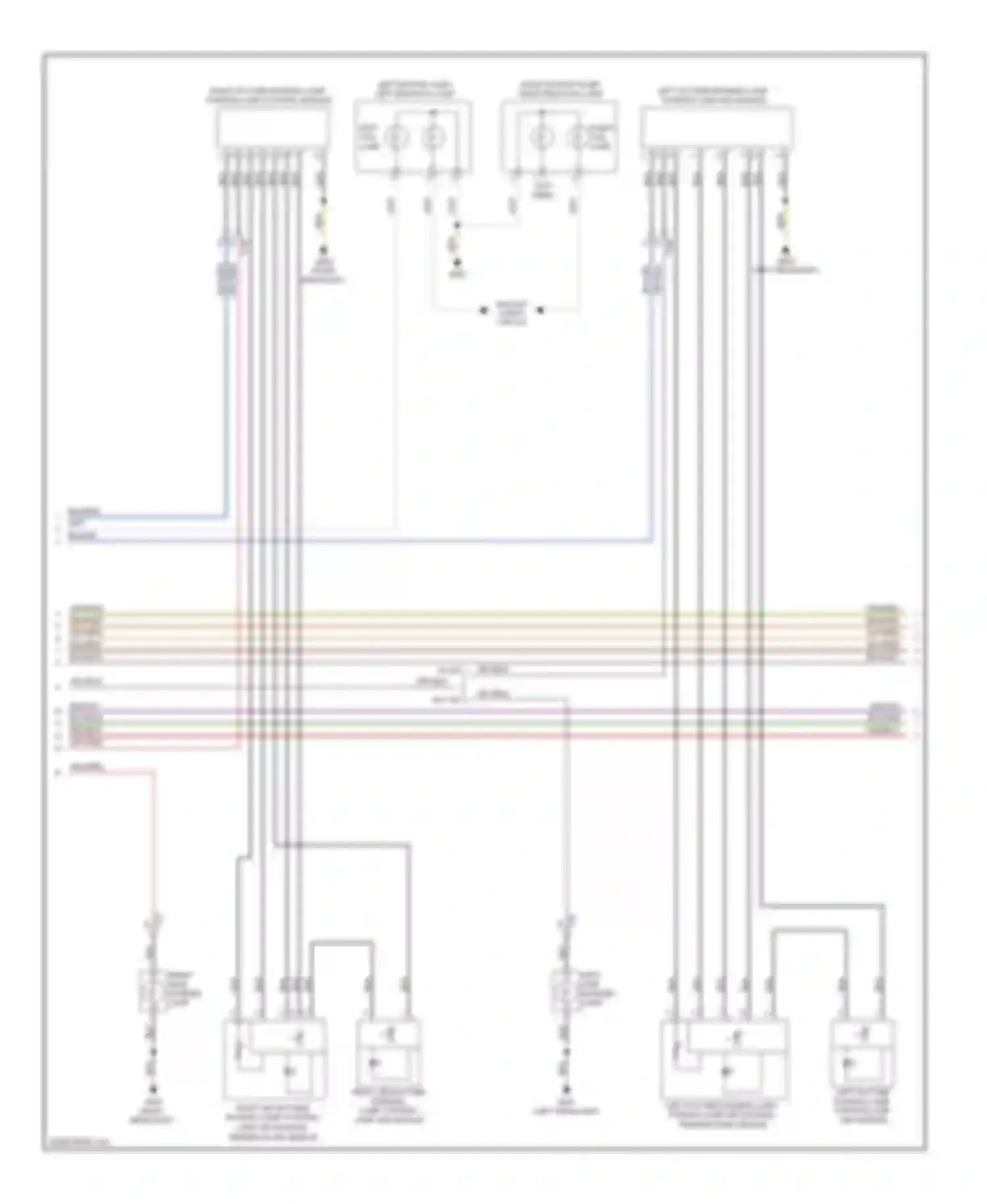 Wiring diagram right daytime running lamp, parking lamp control module for Volkswagen Golf Mk6 (2008-2012) (1 of 3)