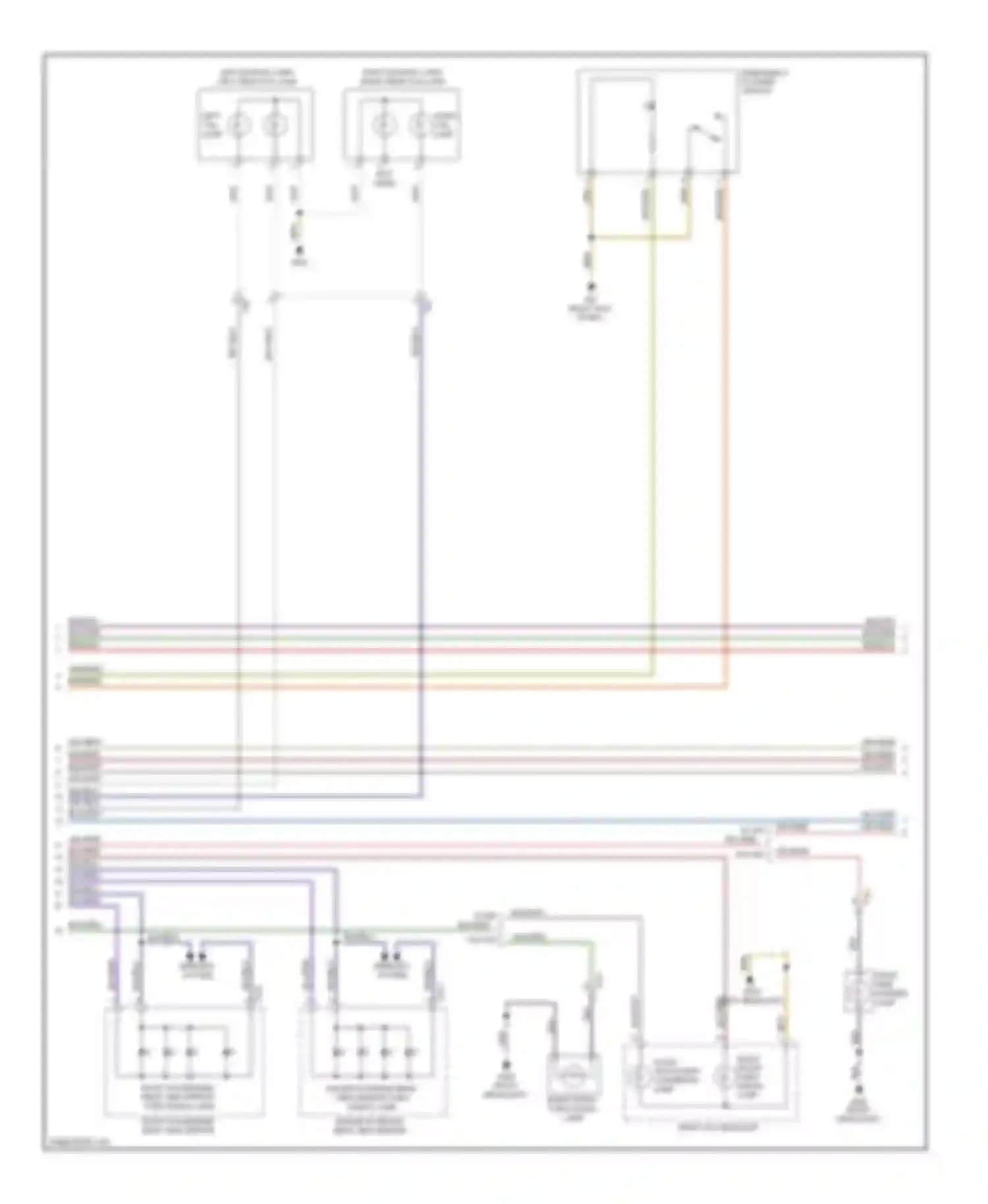 Wiring diagram right front turn signal lamp for Volkswagen Golf Mk6 (2008-2012) (1 of 4)