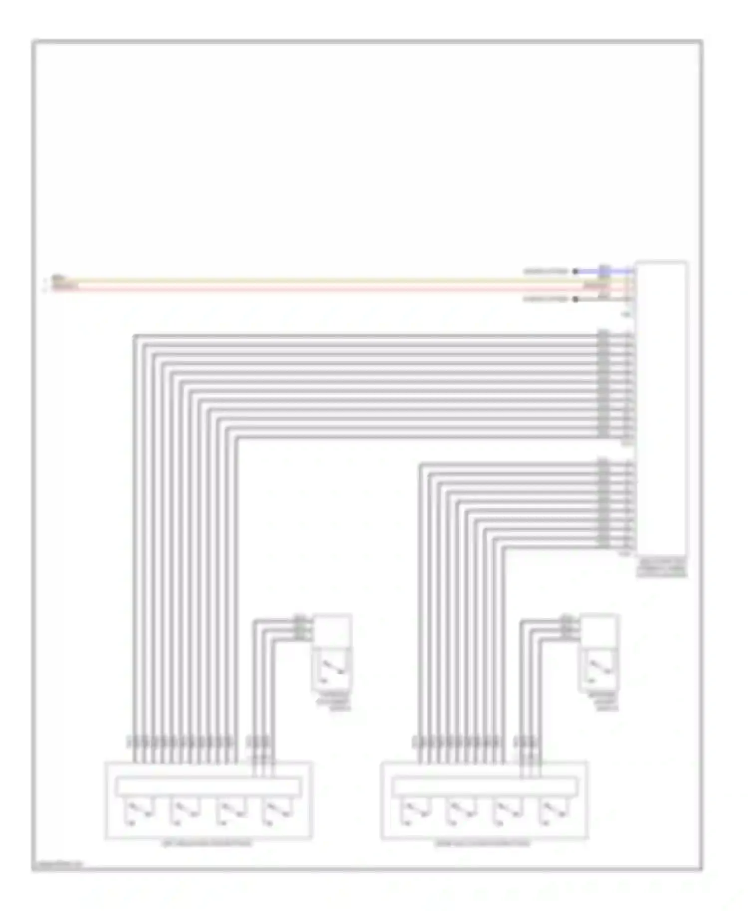 Wiring diagram right multi-function buttons for Volkswagen Golf Mk6 (2008-2012) (3 of 4)