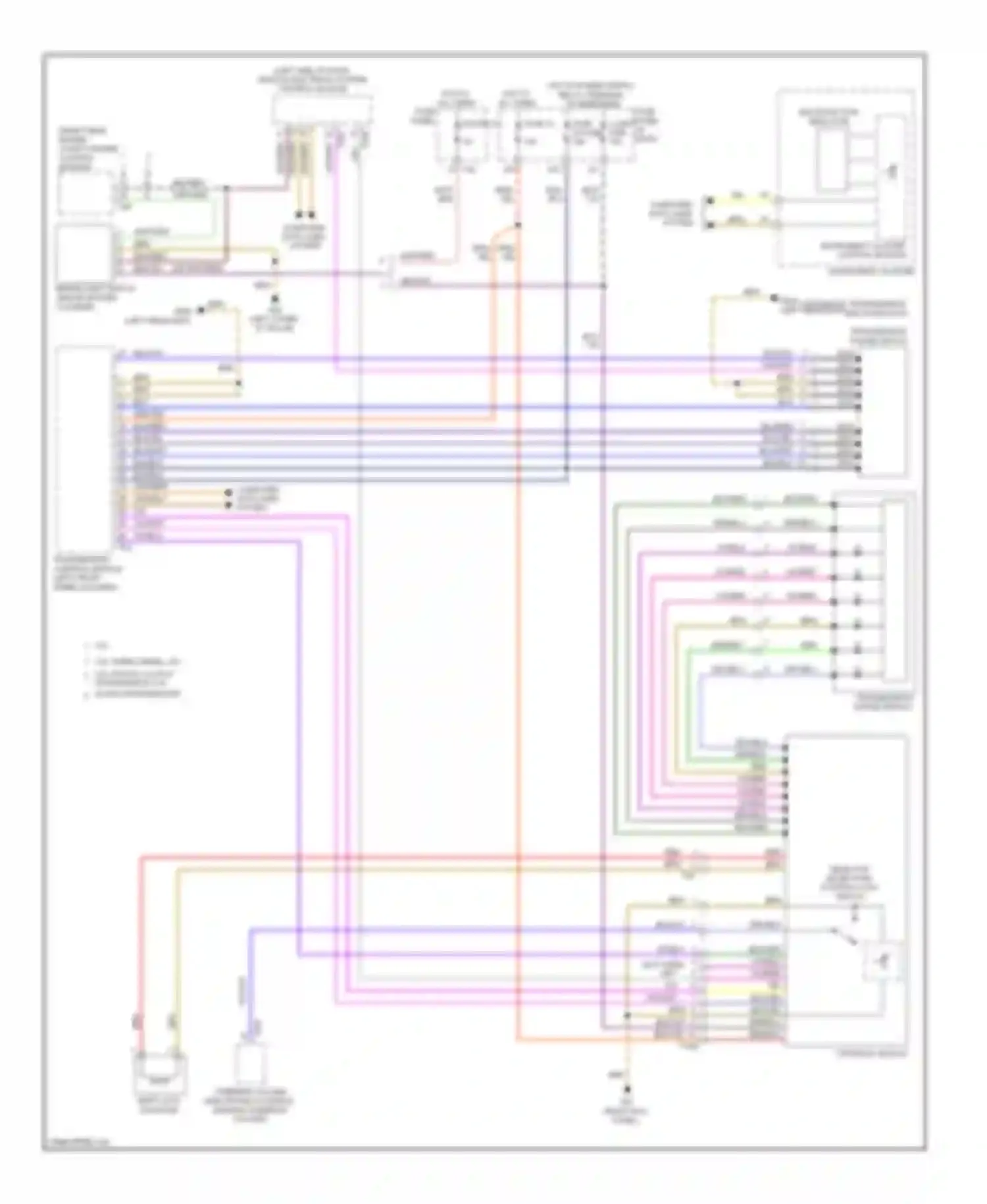 Wiring diagram selector lever park position lock switch for Volkswagen Golf Mk6 (2008-2012) (7 of 9)