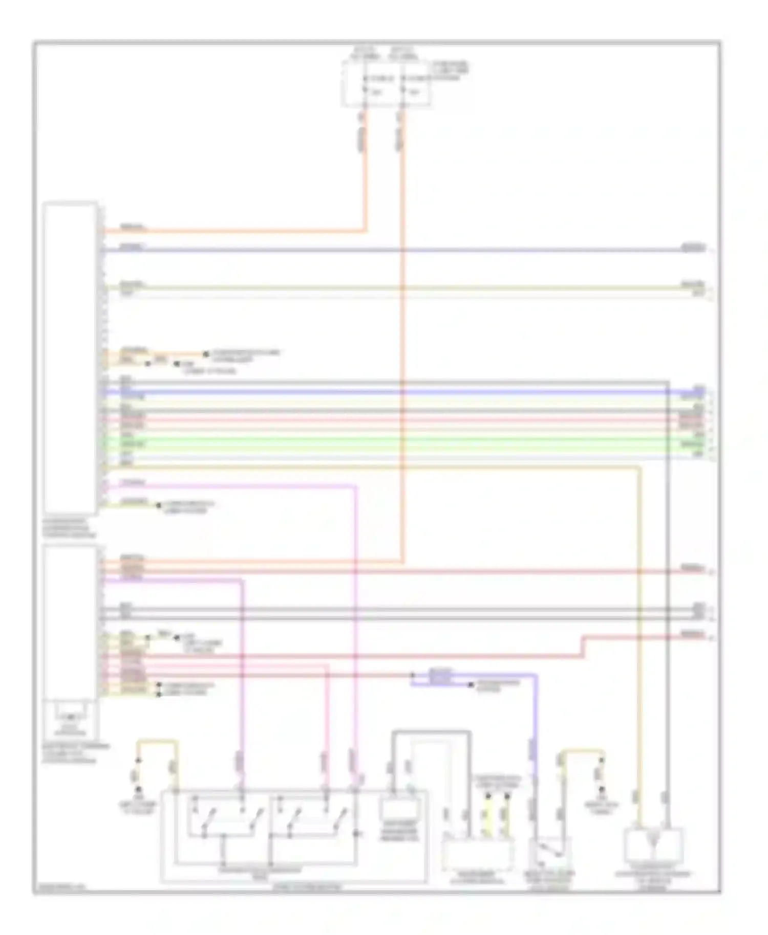 Wiring diagram start system button for Volkswagen Golf Mk6 (2008-2012) (1 of 1)
