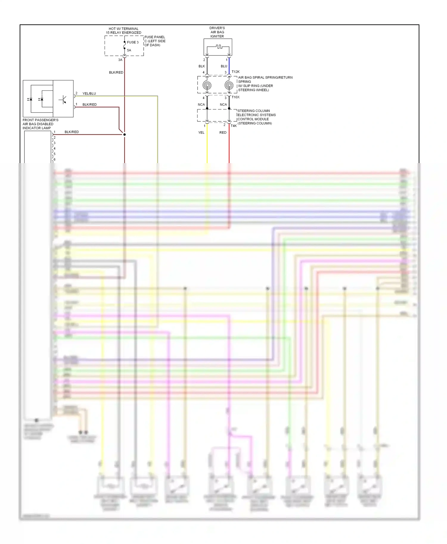Volkswagen Golf Mk6 (2008-2012) steering column electronic systems control module (steering column) wiring diagram  (6 of 10)