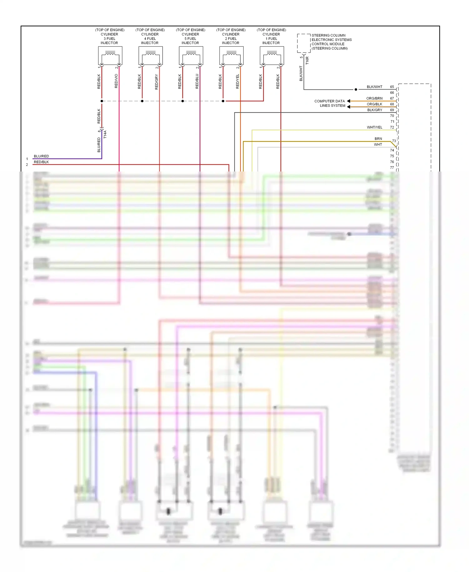 Volkswagen Golf Mk6 (2008-2012) steering column electronic systems control module (steering column) wiring diagram  (9 of 10)
