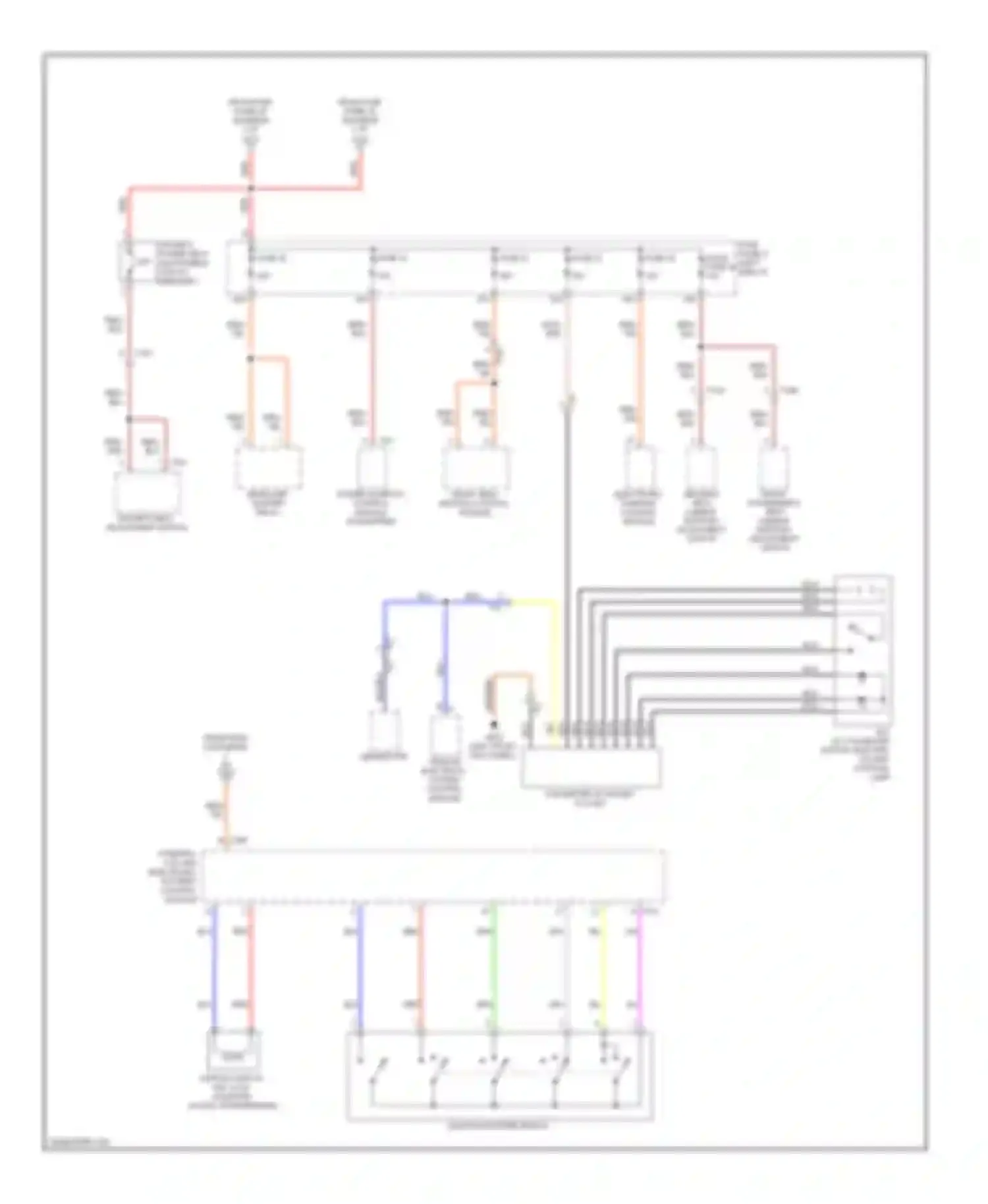 Wiring diagram steering column electronic systems control module for Volkswagen Golf Mk6 (2008-2012) (1 of 3)