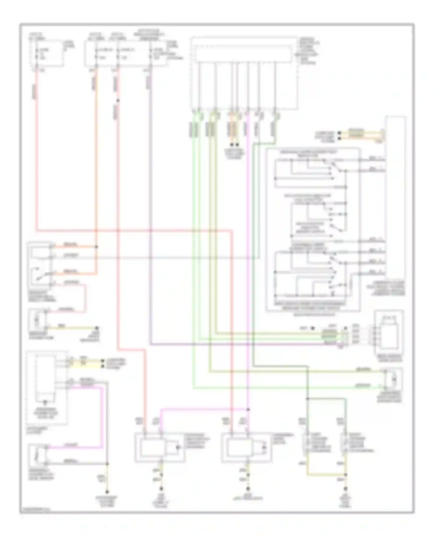 Wiring diagram steering column electronic systems control module for Volkswagen Golf Mk6 (2008-2012) (3 of 3)