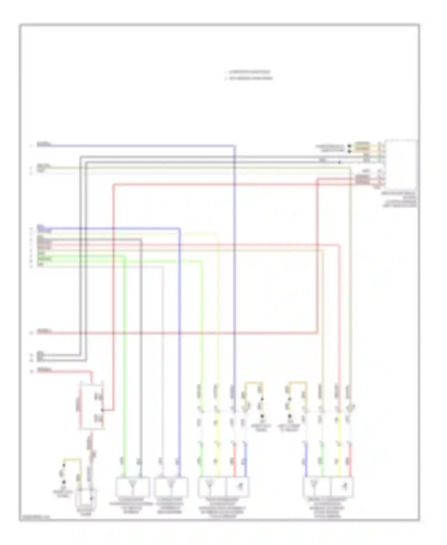 Wiring diagram vehicle electrical system control module for Volkswagen Golf Mk6 (2008-2012) (1 of 15)