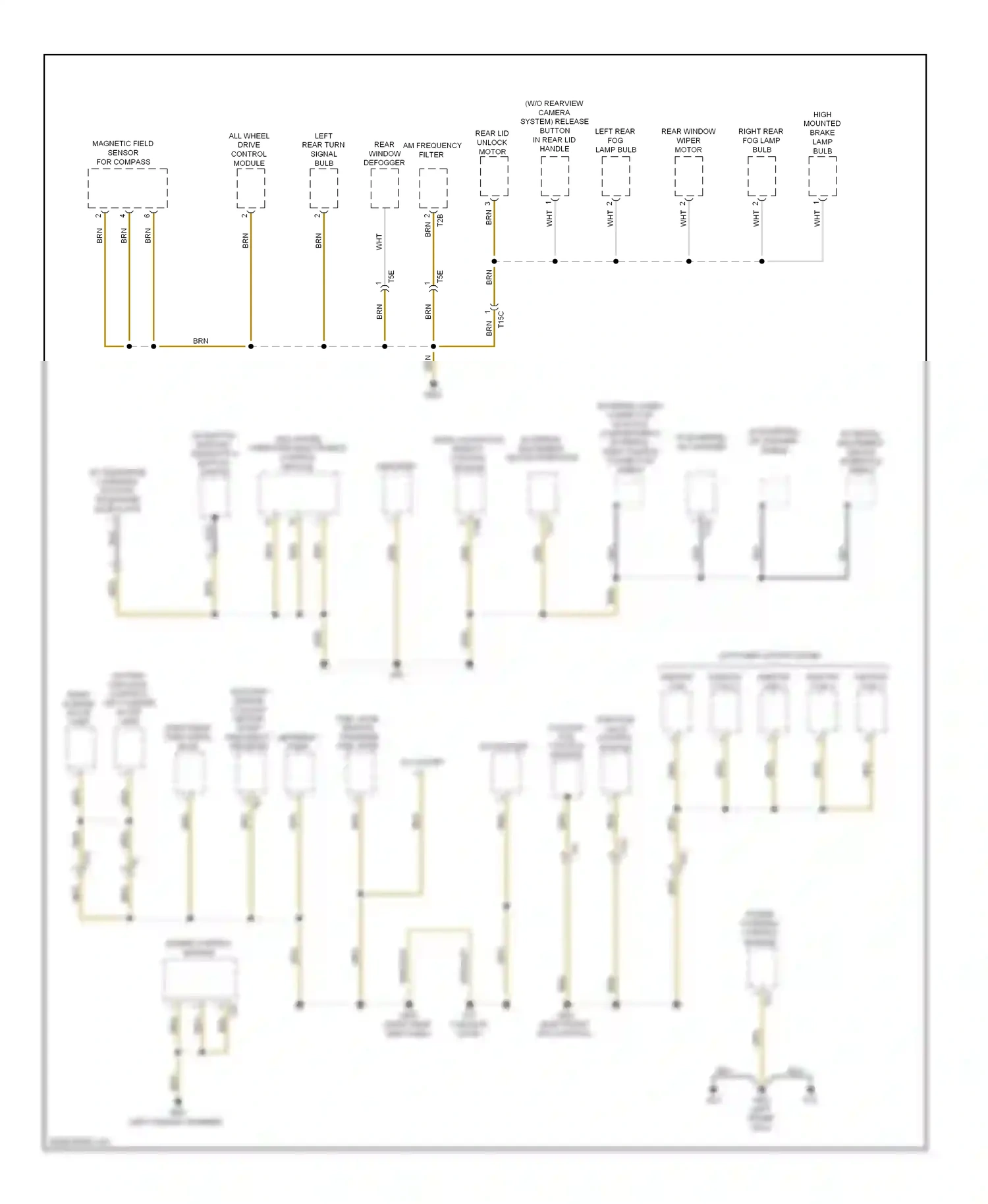 Volkswagen Golf Mk6 (2008-2012) (w/ button module) telematics button switch wiring diagram  (1 of 1)
