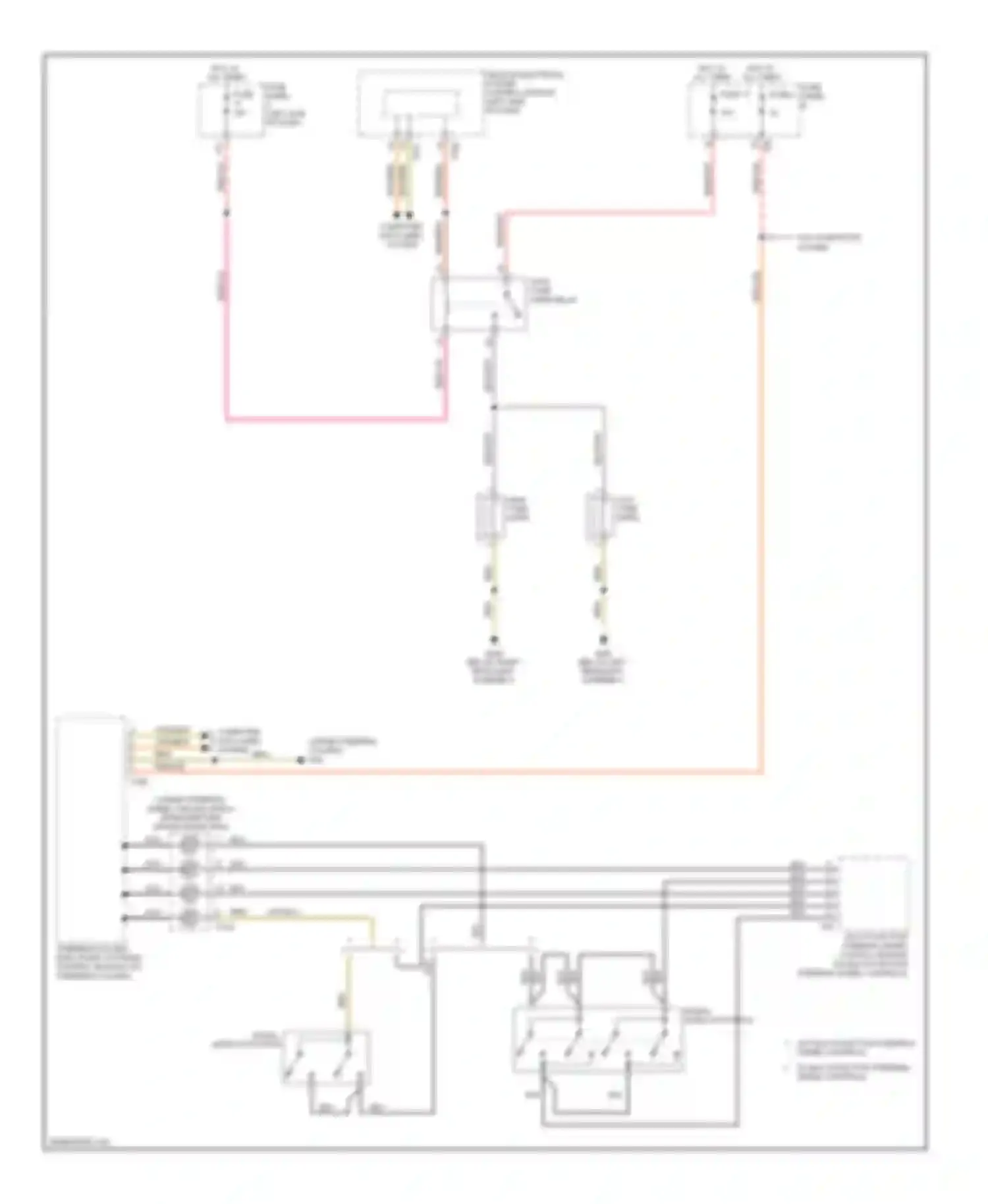 Wiring diagram w/ multi-function steering wheel controls for Volkswagen Golf Mk6 (2008-2012) (2 of 2)
