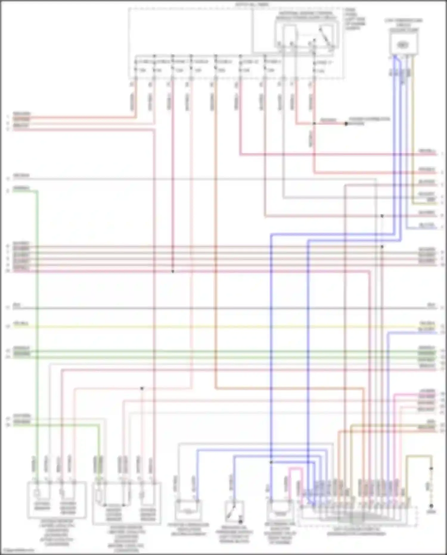 Golf Volkswagen Mk7 facelift (2017-2021): Wiring diagram engine performance 1.4l turbo (2 of 6)