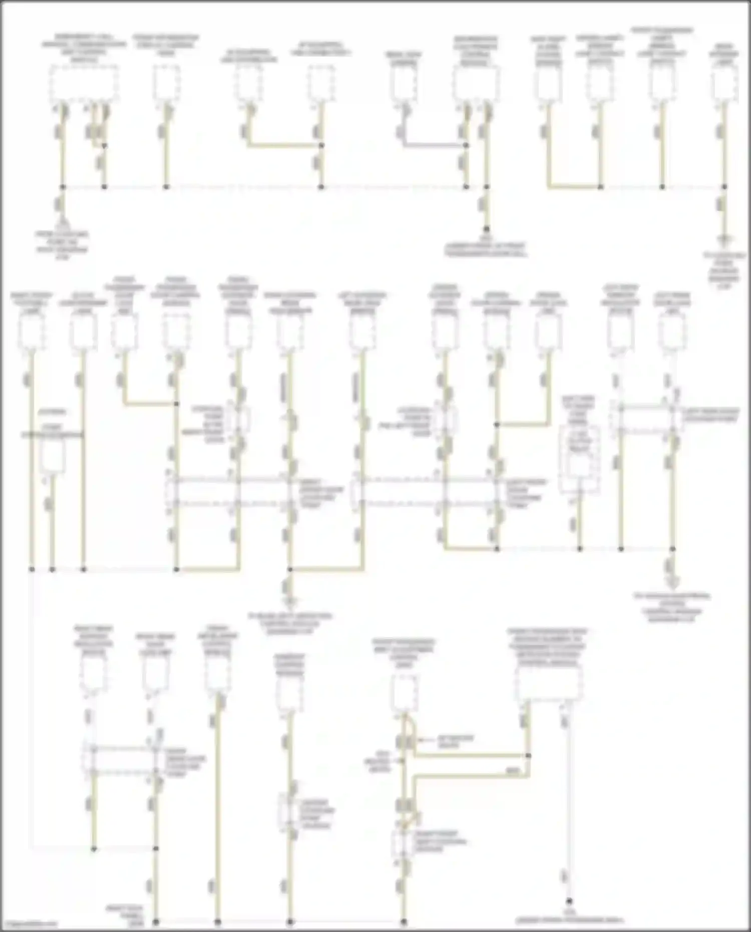 Golf Volkswagen Mk7 facelift (2017-2021): Ground distribution circuit (2 of 5)