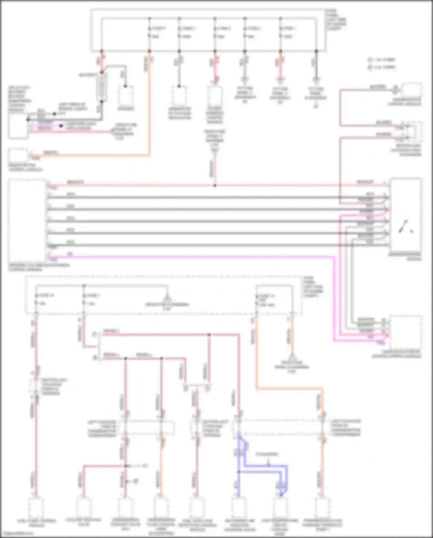 Golf Volkswagen Mk7 facelift (2017-2021): Power distribution circuit (1 of 6)