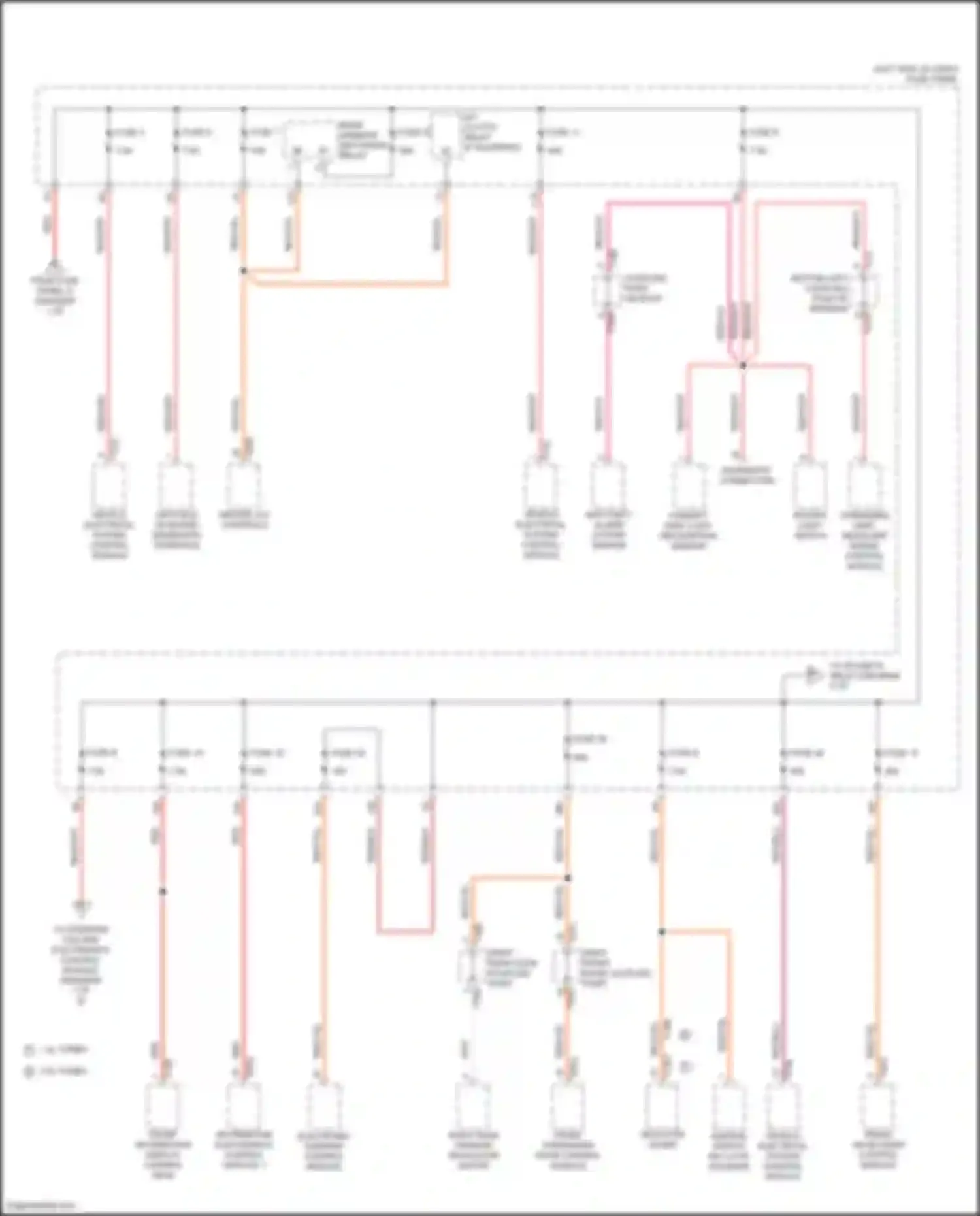 Golf Volkswagen Mk7 facelift (2017-2021): Power distribution circuit (4 of 6)