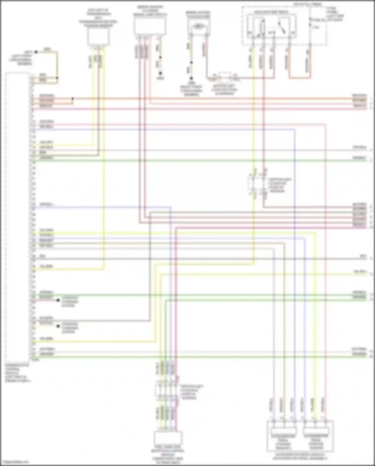 Wiring diagram accelerator pedal position sensor 2 for Volkswagen Golf Mk7 facelift (2017-2021) (2 of 2)