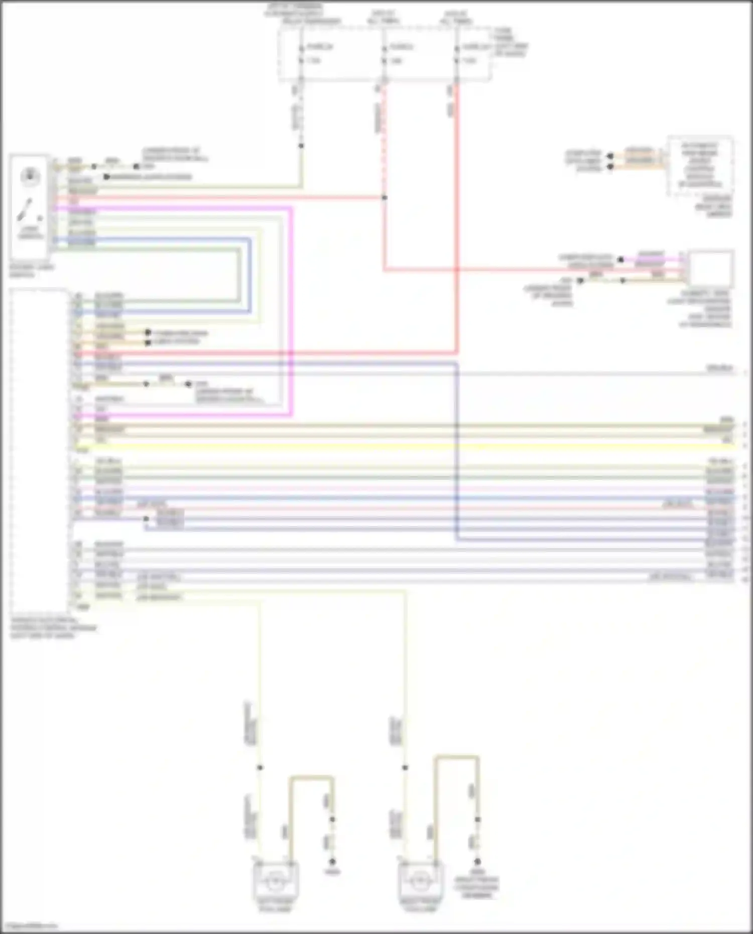 Wiring diagram automatic high beam assist control module for Volkswagen Golf Mk7 facelift (2017-2021) (3 of 4)