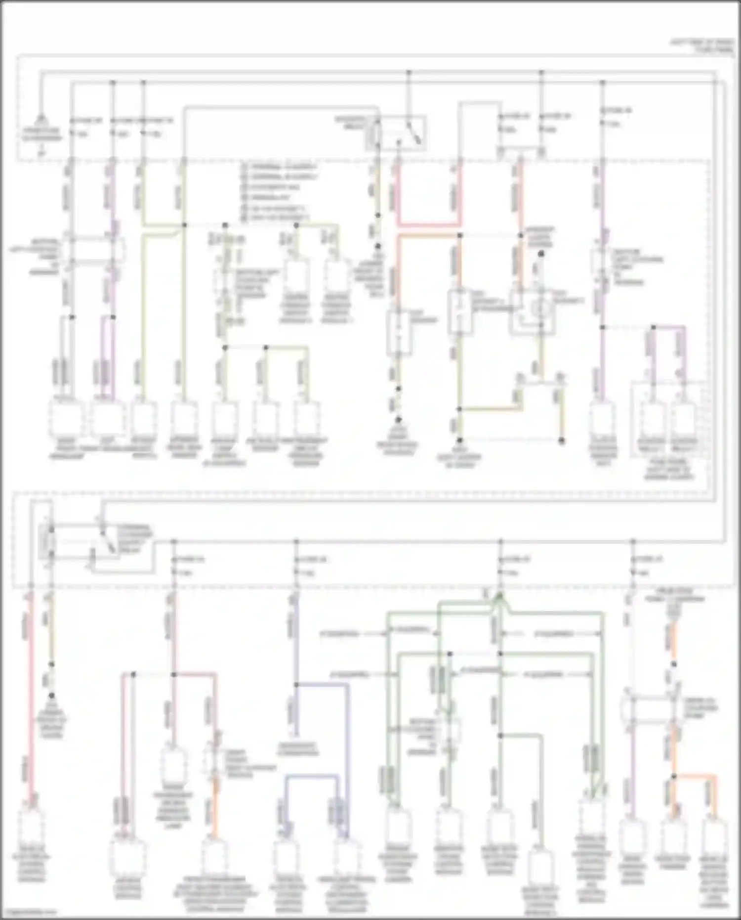Wiring diagram backup lamp switch for Volkswagen Golf Mk7 facelift (2017-2021) (2 of 2)
