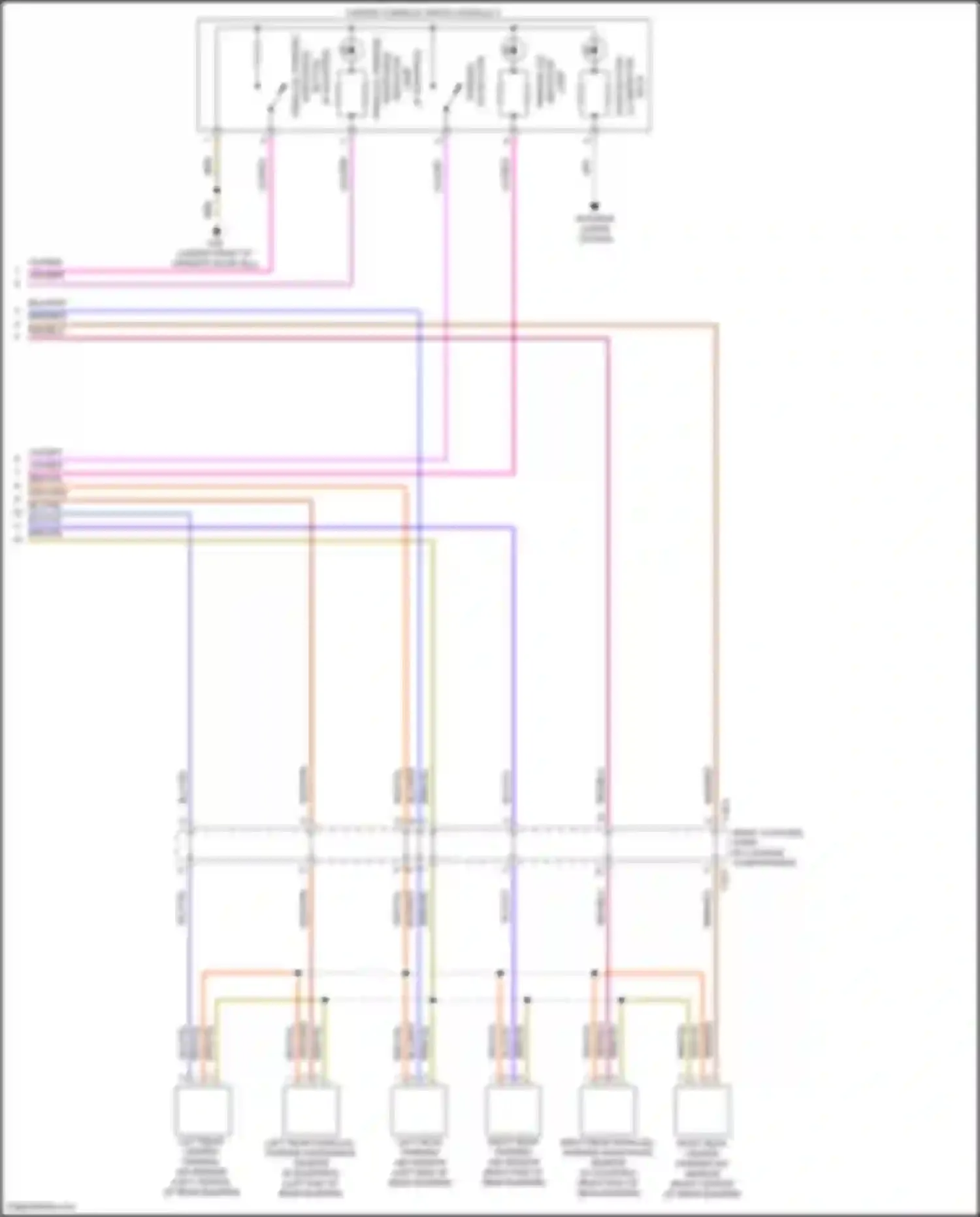 Wiring diagram center console switch module 2 for Volkswagen Golf Mk7 facelift (2017-2021) (5 of 7)