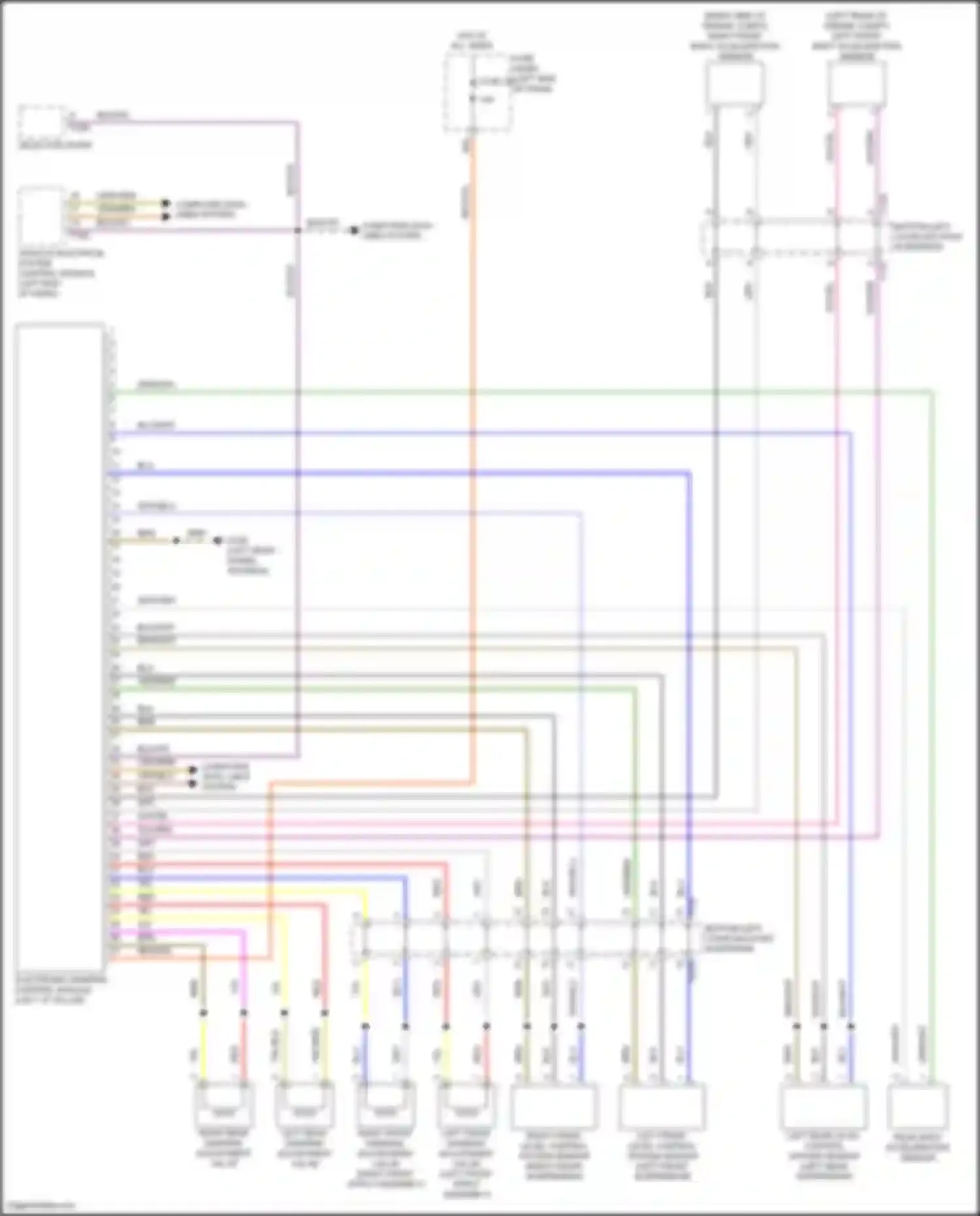 Wiring diagram computer data lines system for Volkswagen Golf Mk7 facelift (2017-2021) (55 of 72)