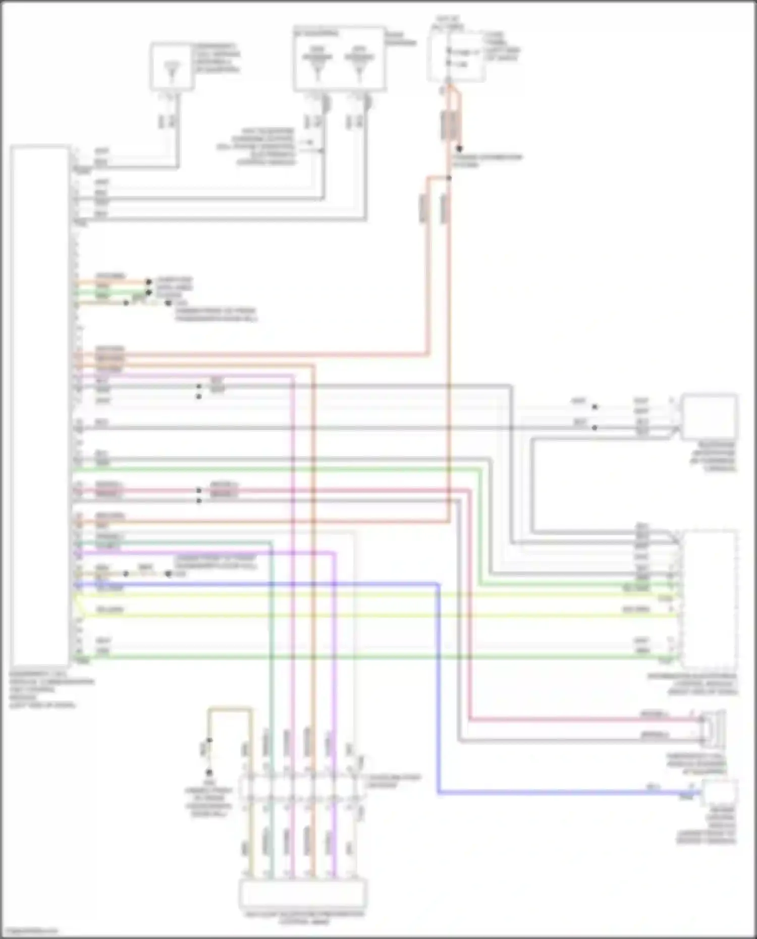 Wiring diagram computer data lines system for Volkswagen Golf Mk7 facelift (2017-2021) (12 of 72)