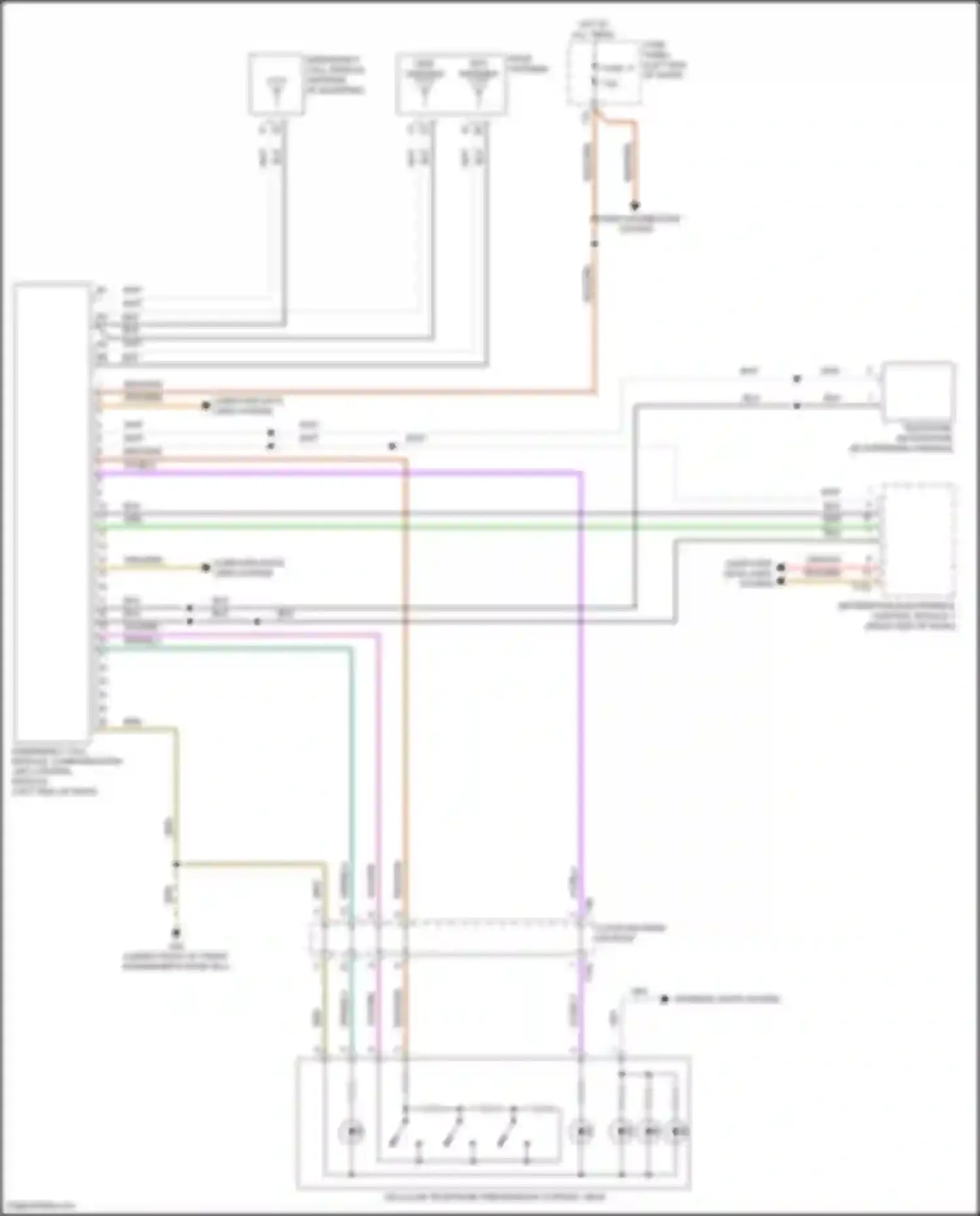 Wiring diagram computer data lines system for Volkswagen Golf Mk7 facelift (2017-2021) (13 of 72)