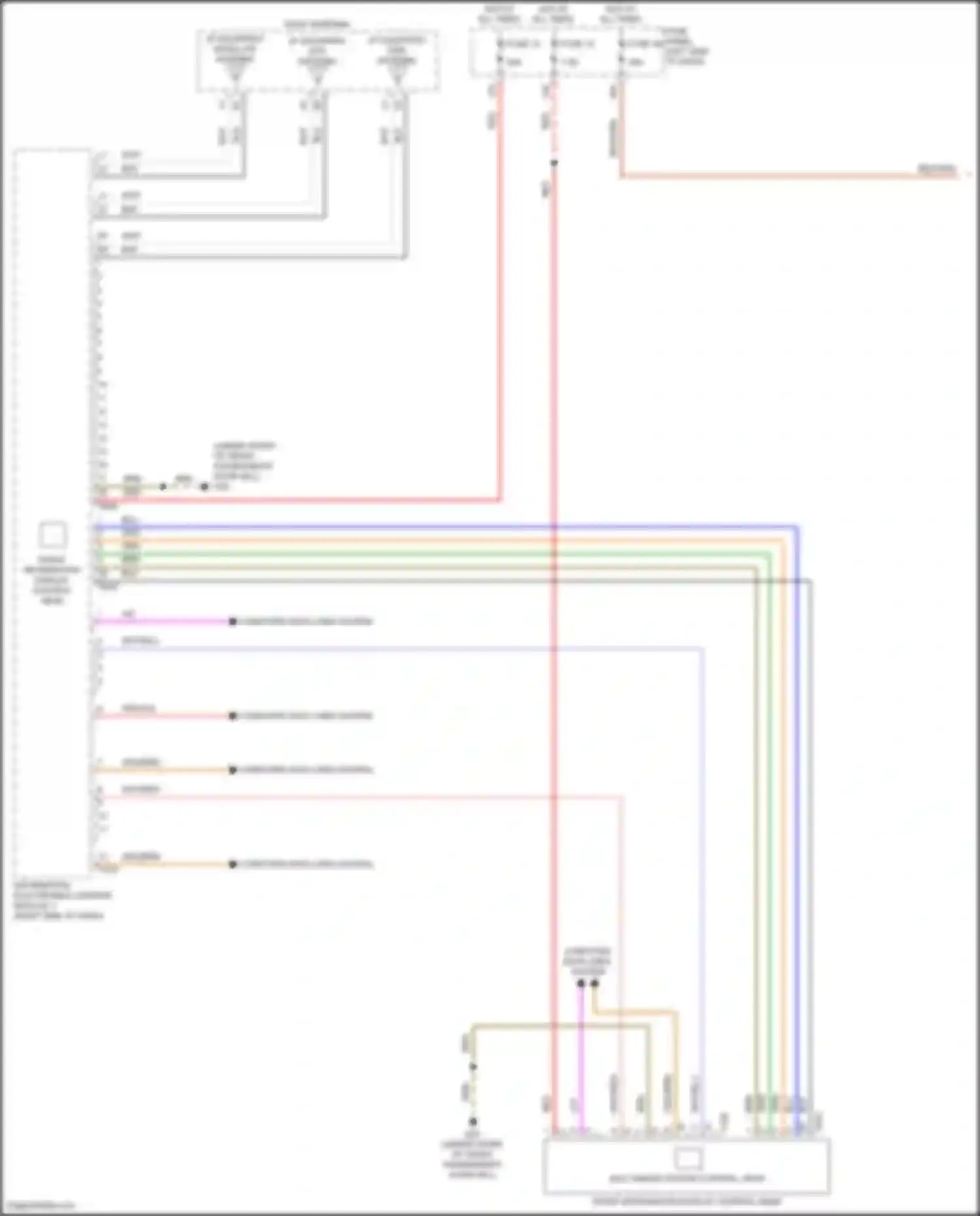 Wiring diagram computer data lines system for Volkswagen Golf Mk7 facelift (2017-2021) (16 of 72)